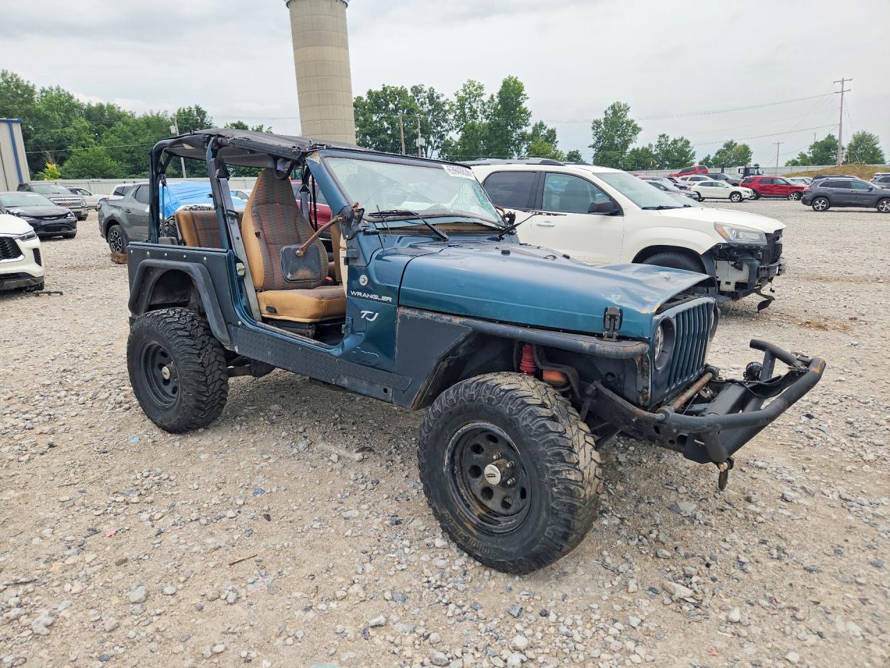 1997 Jeep Wrangler / Tj Se Green vin: 1J4FY29P0VP447564