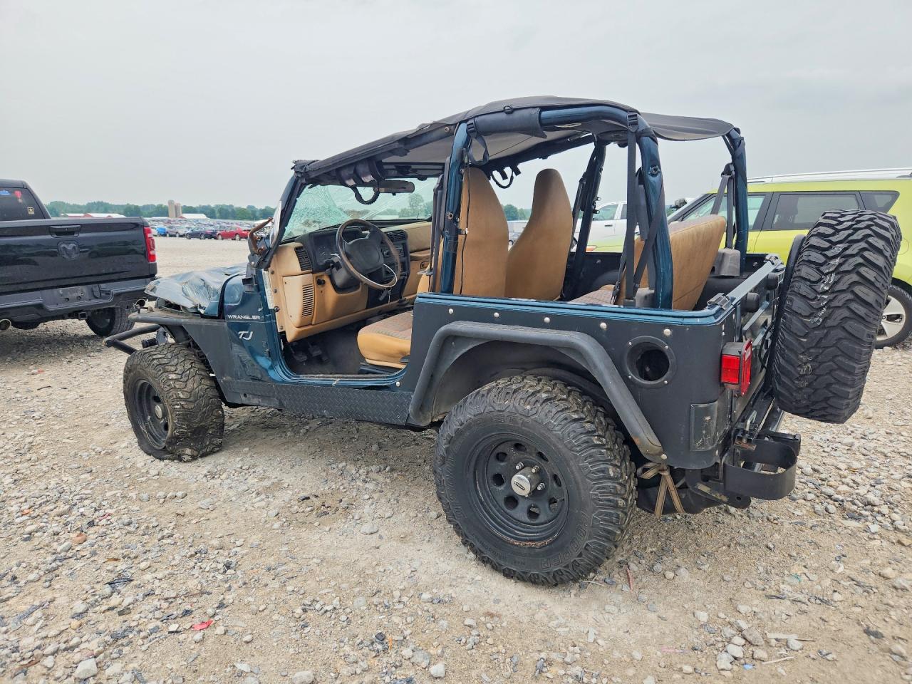 1997 Jeep Wrangler / Tj Se Green vin: 1J4FY29P0VP447564