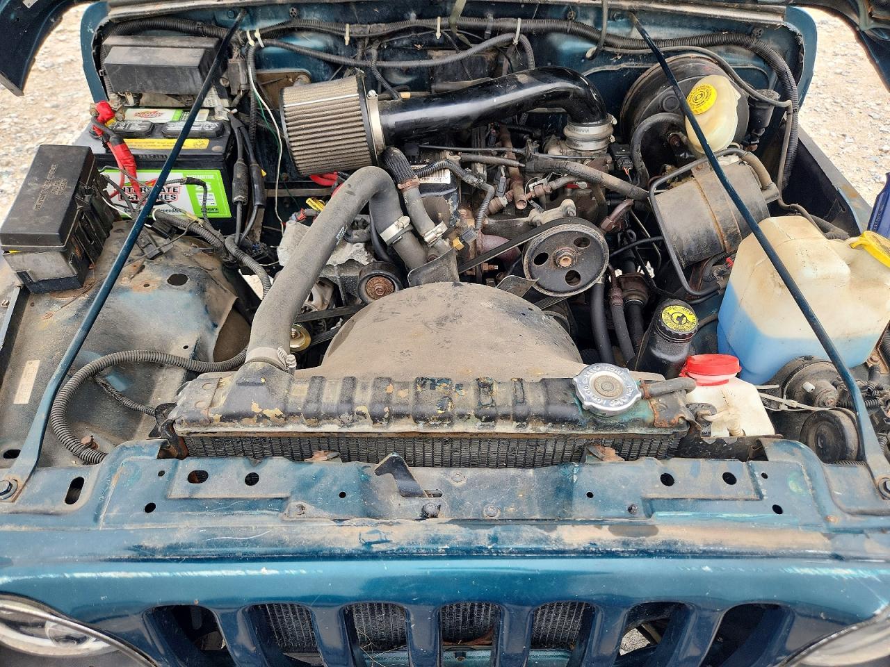 1997 Jeep Wrangler / Tj Se Green vin: 1J4FY29P0VP447564