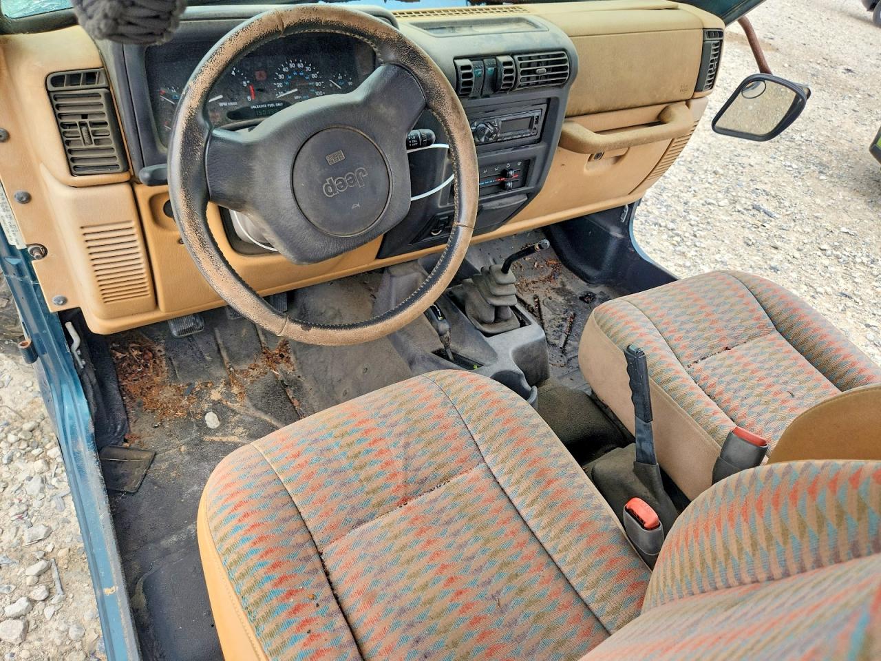 1997 Jeep Wrangler / Tj Se Green vin: 1J4FY29P0VP447564