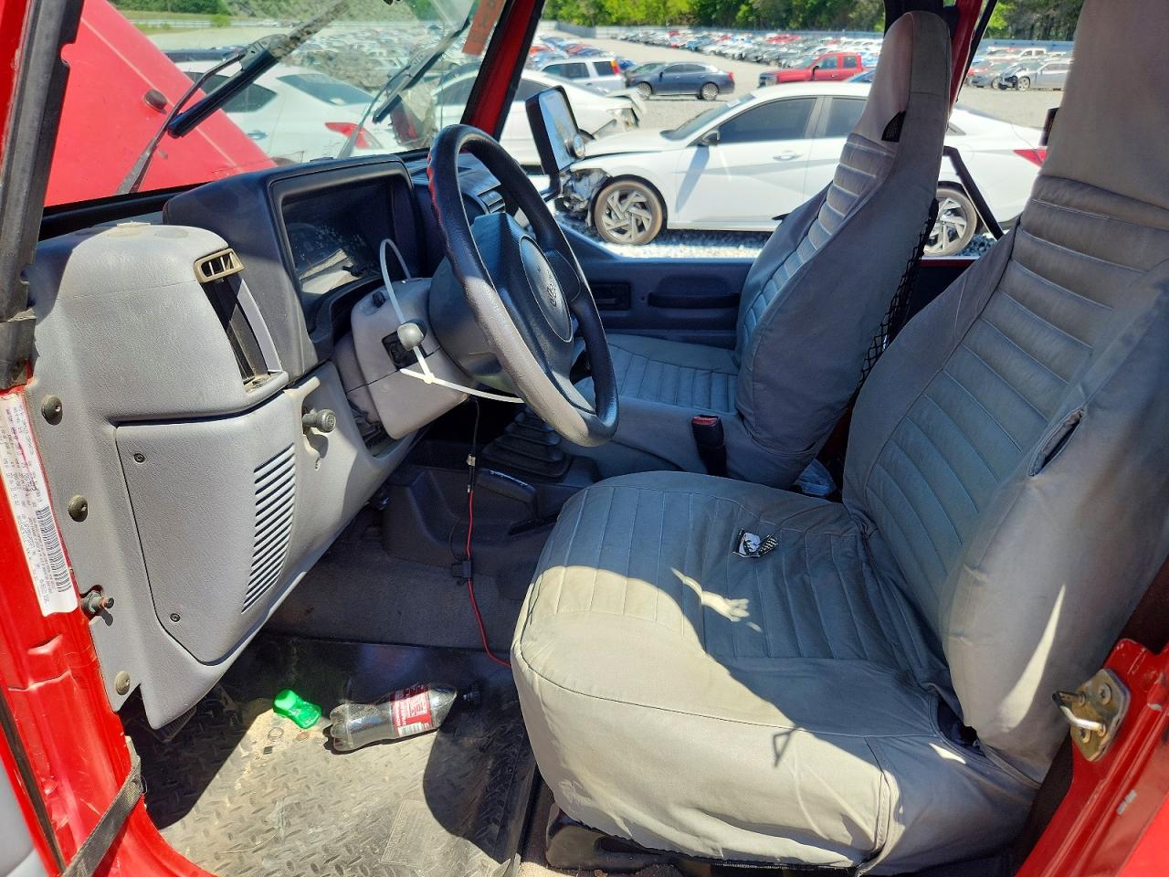 1997 Jeep Wrangler / Tj Se Red vin: 1J4FY29P0VP537071