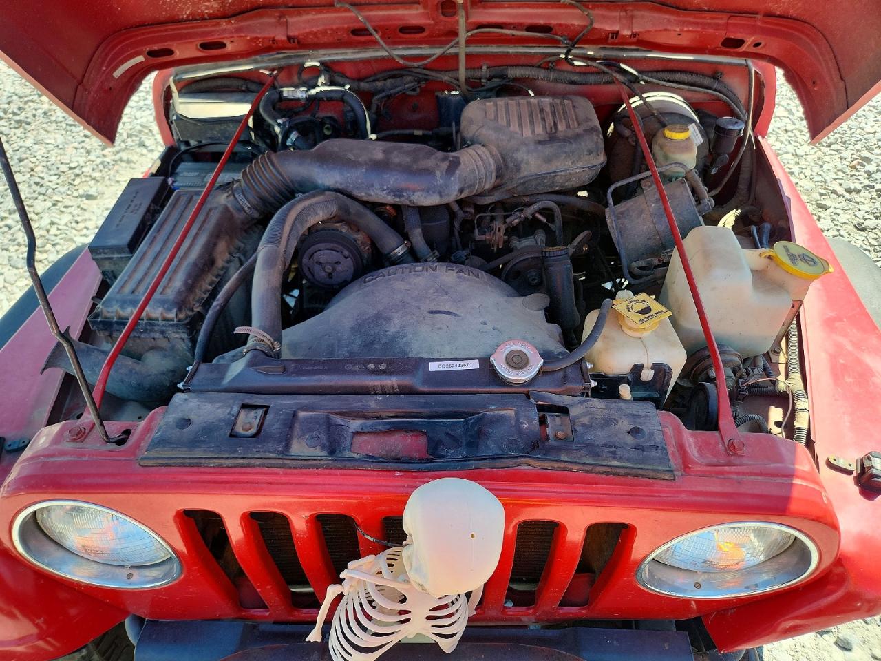 1997 Jeep Wrangler / Tj Se Red vin: 1J4FY29P0VP537071