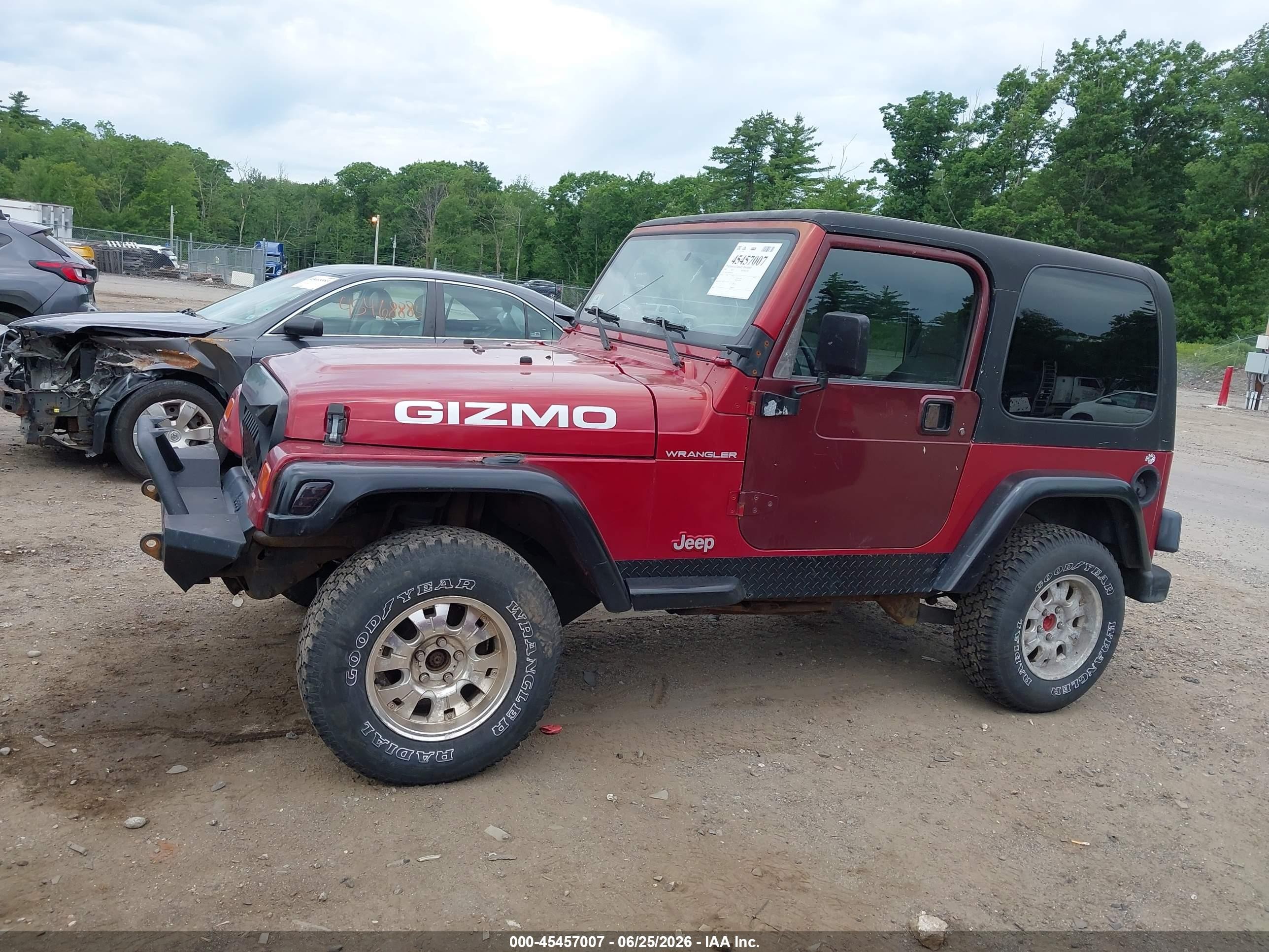 1997 Jeep Wrangler Se Maroon vin: 1J4FY29P0VP550306