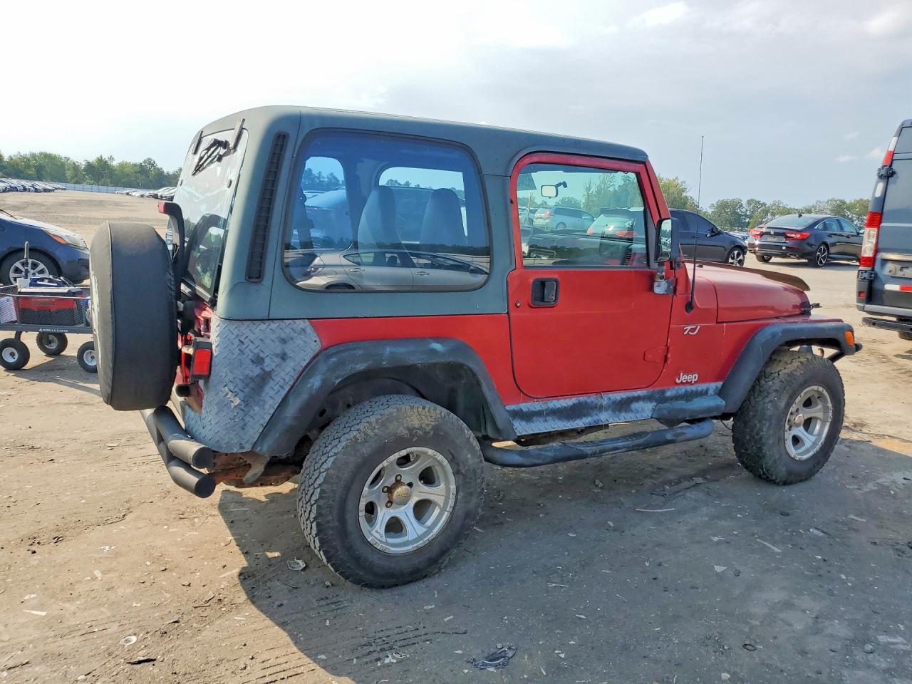 1998 Jeep Wrangler / Tj Se Red vin: 1J4FY29P0WP783376