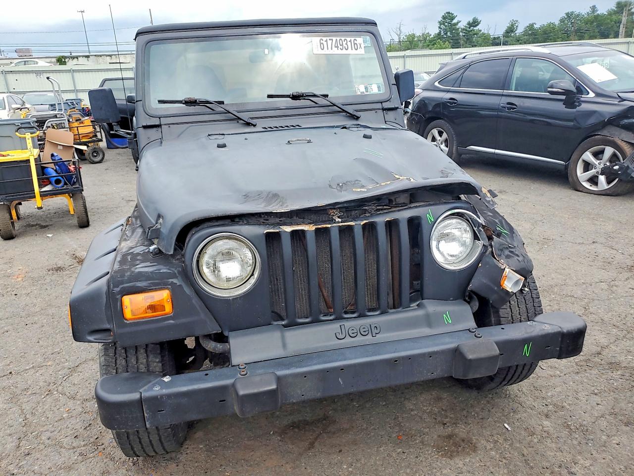 1998 Jeep Wrangler / Tj Se Черный vin: 1J4FY29P1WP803909