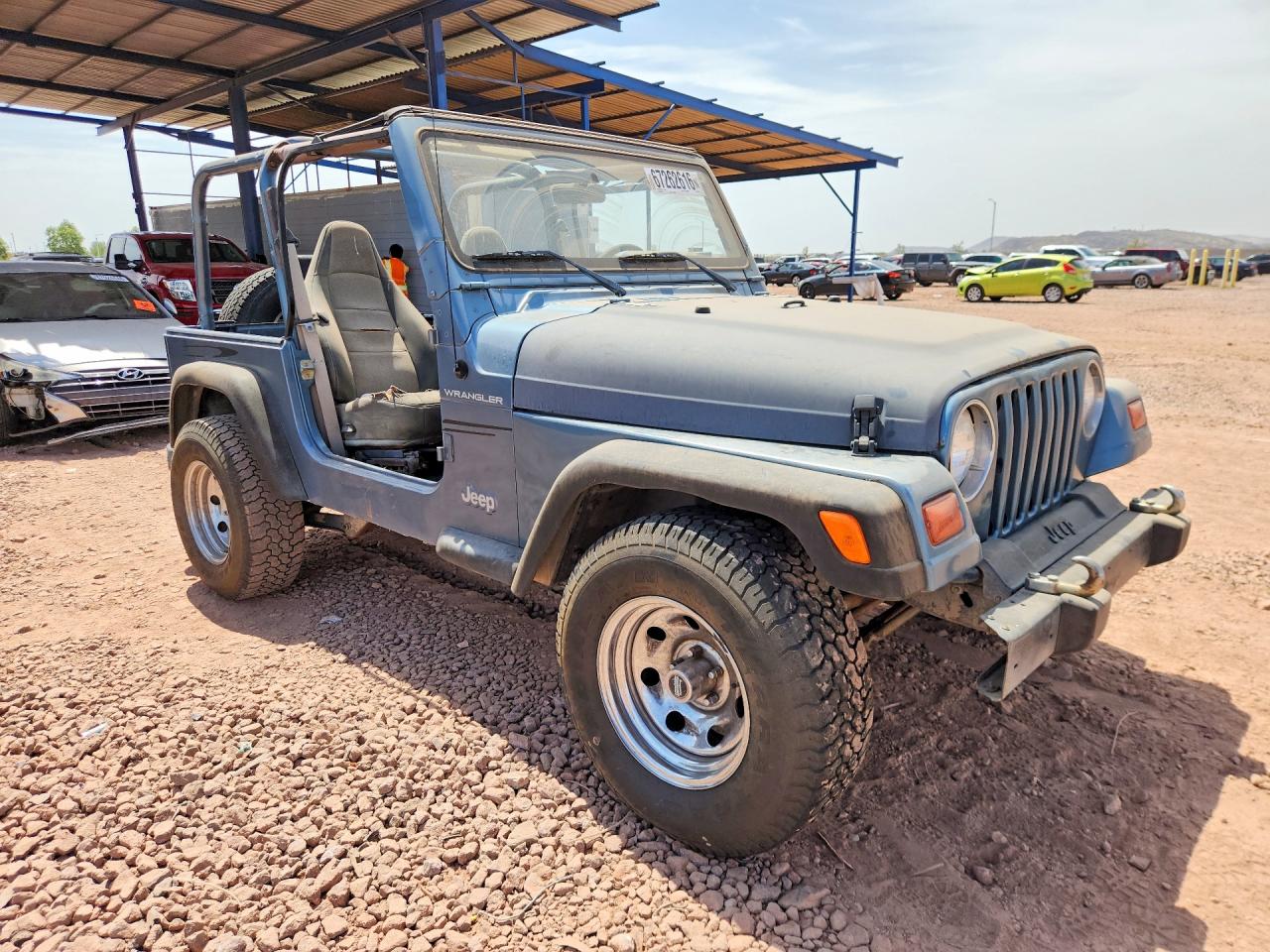 1999 Jeep Wrangler / Tj Se Blue vin: 1J4FY29P1XP421784