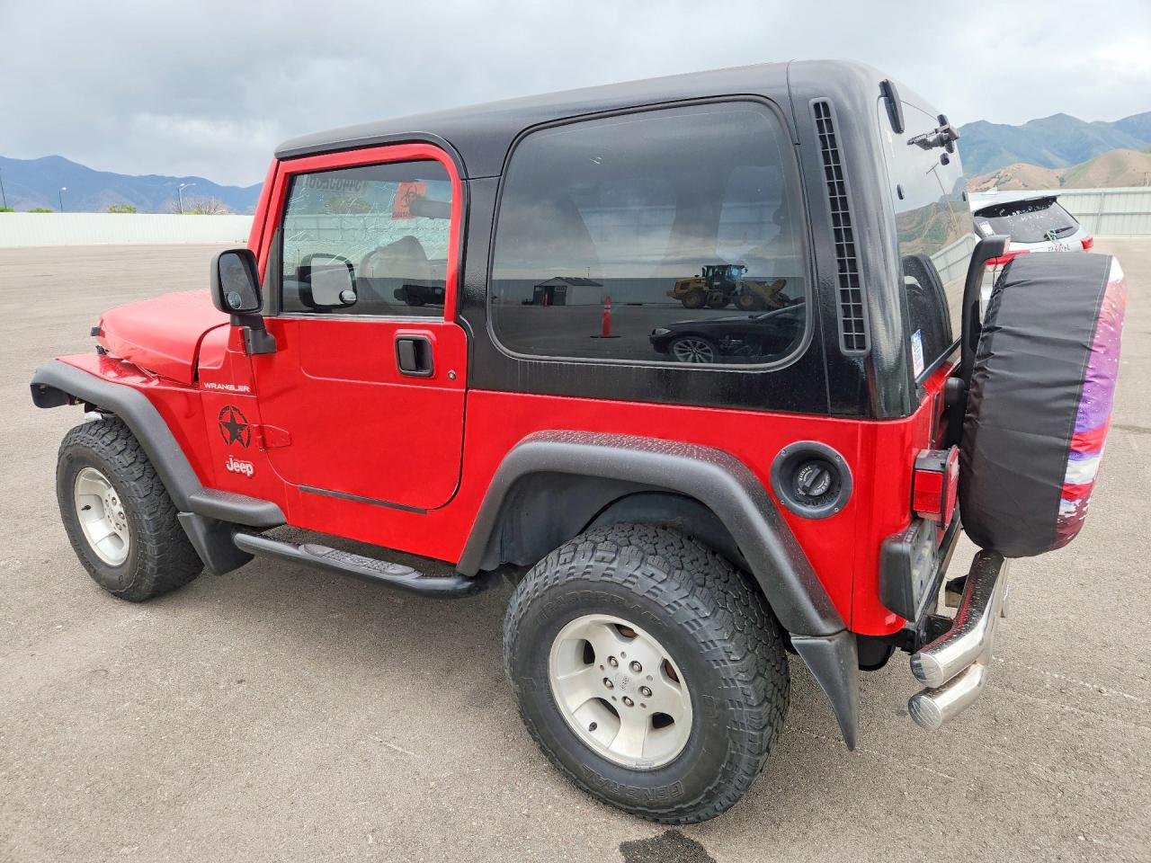 1997 Jeep Wrangler / Tj Se Красный vin: 1J4FY29P2VP471316