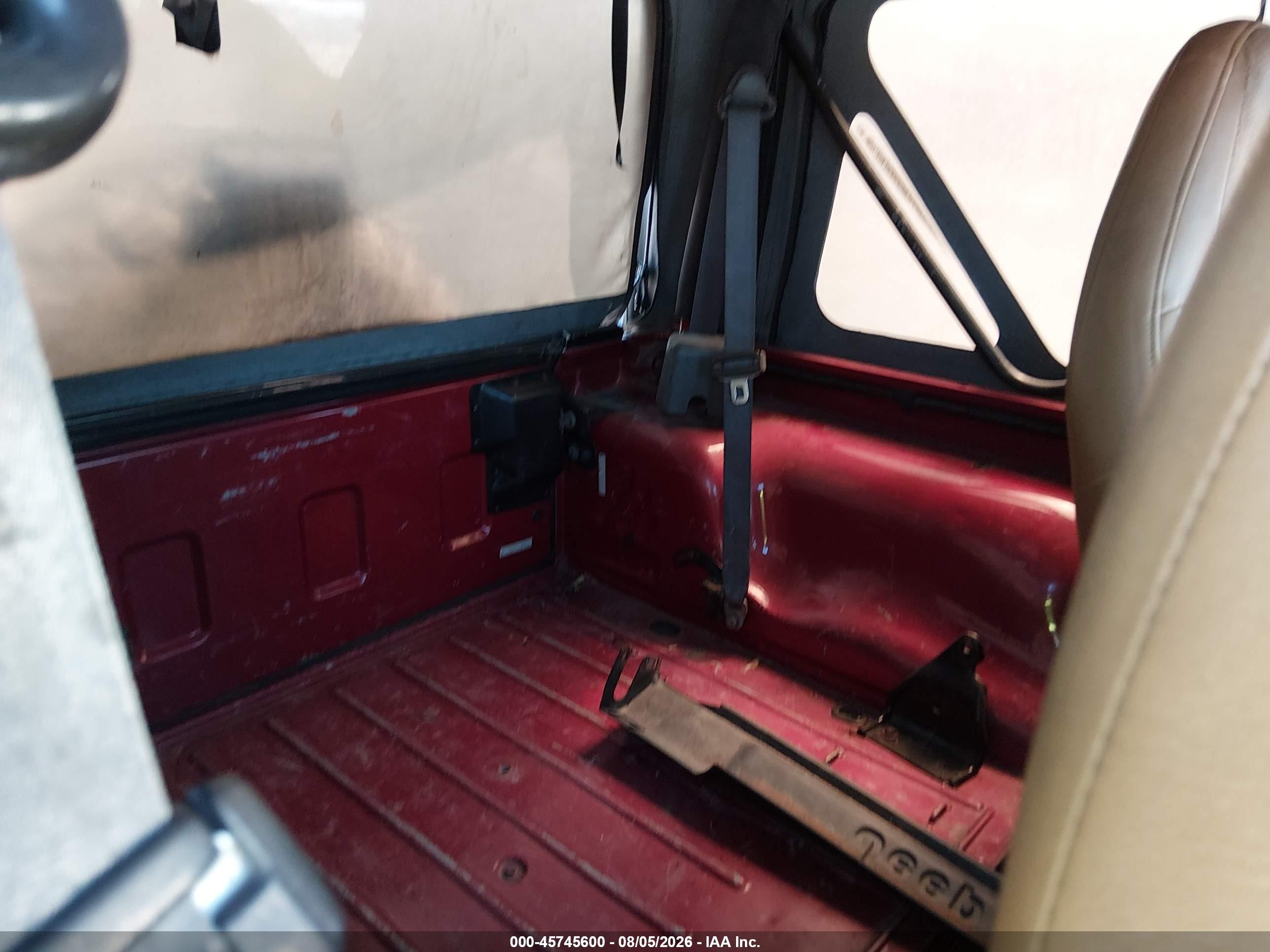 1998 Jeep Wrangler Se Red vin: 1J4FY29P2WP730257