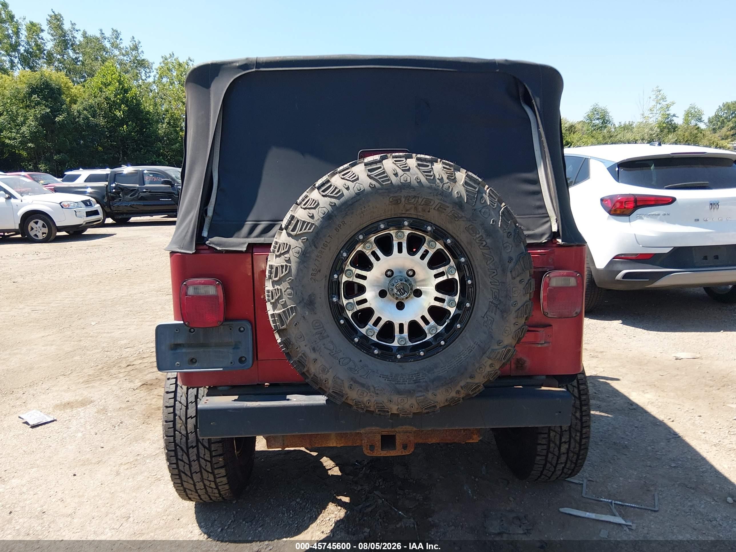 1998 Jeep Wrangler Se Red vin: 1J4FY29P2WP730257