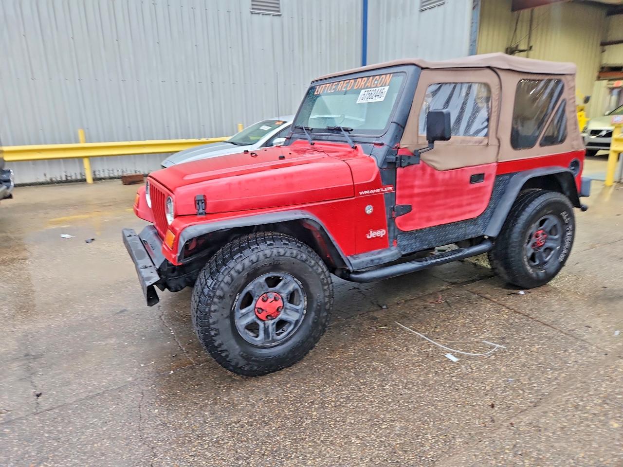 1998 Jeep Wrangler / Tj Se Red vin: 1J4FY29P2WP764165