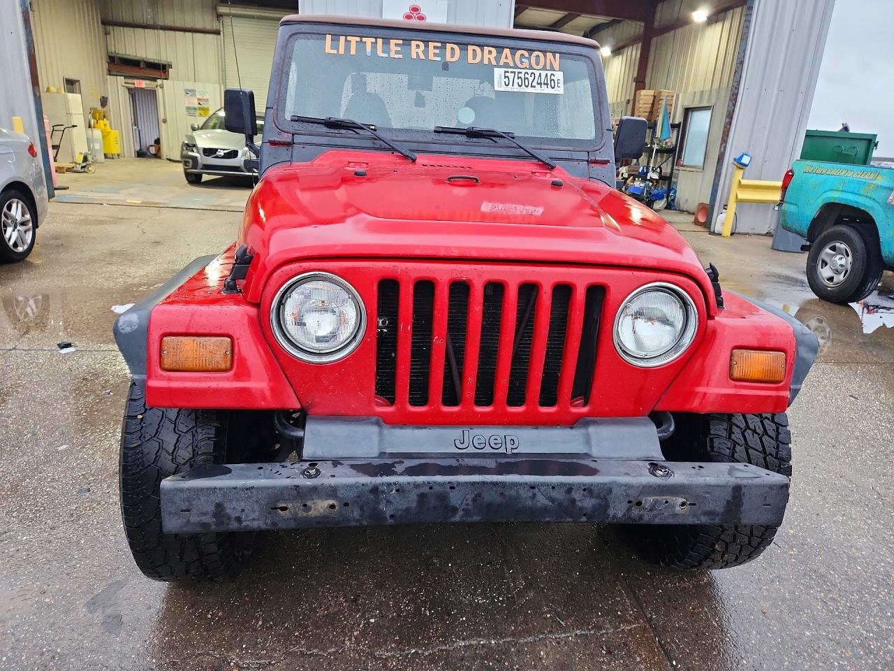 1998 Jeep Wrangler / Tj Se Red vin: 1J4FY29P2WP764165