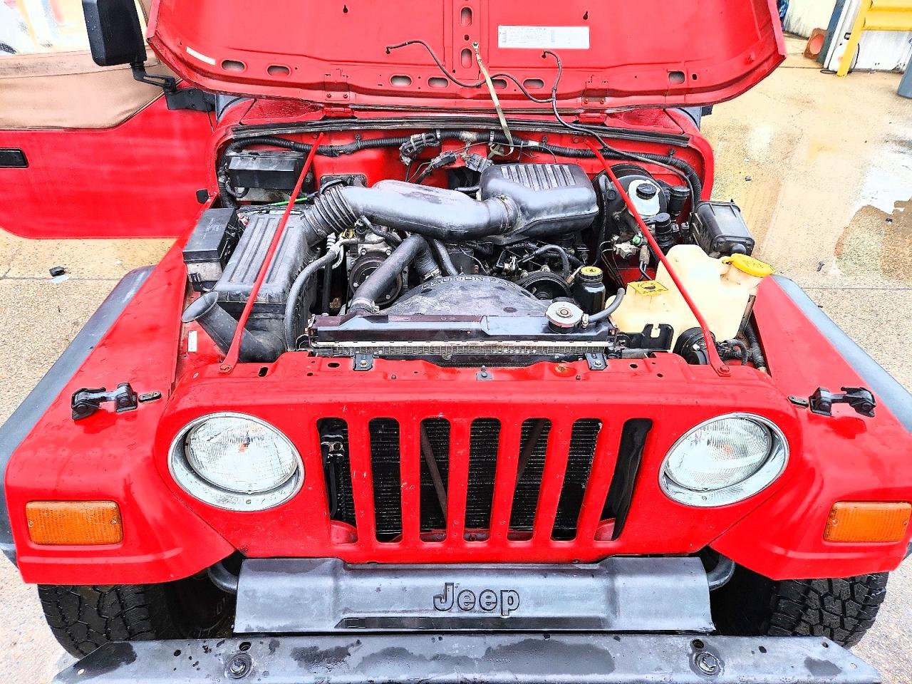 1998 Jeep Wrangler / Tj Se Red vin: 1J4FY29P2WP764165