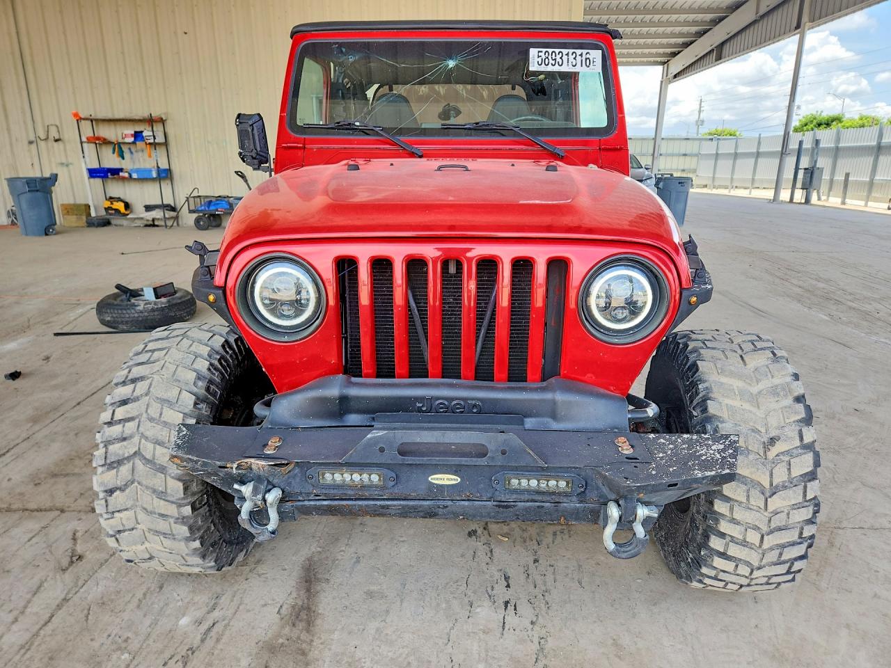 1999 Jeep Wrangler / Tj Se Red vin: 1J4FY29P2XP400264