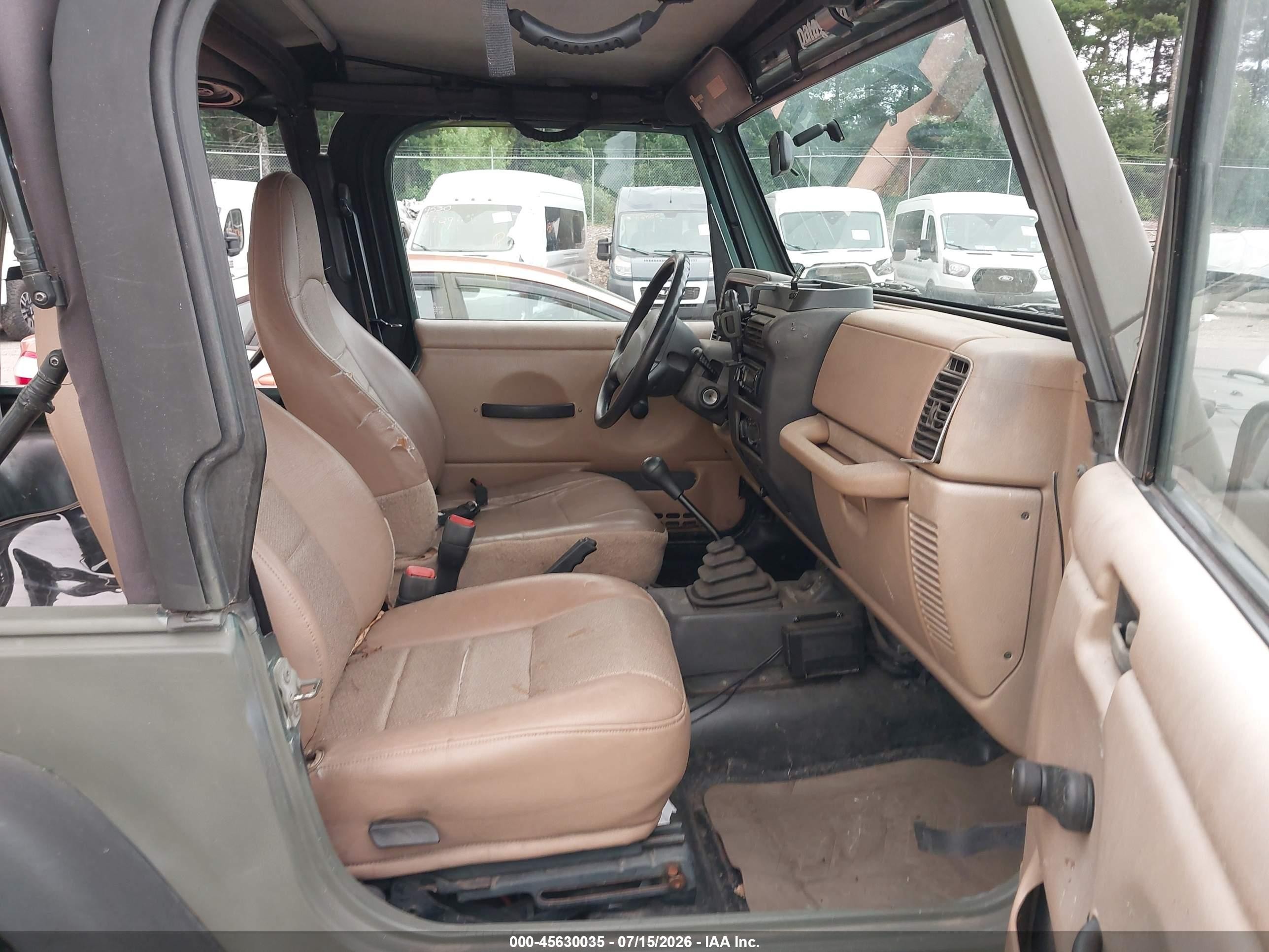 1999 Jeep Wrangler Se Green vin: 1J4FY29P2XP429232