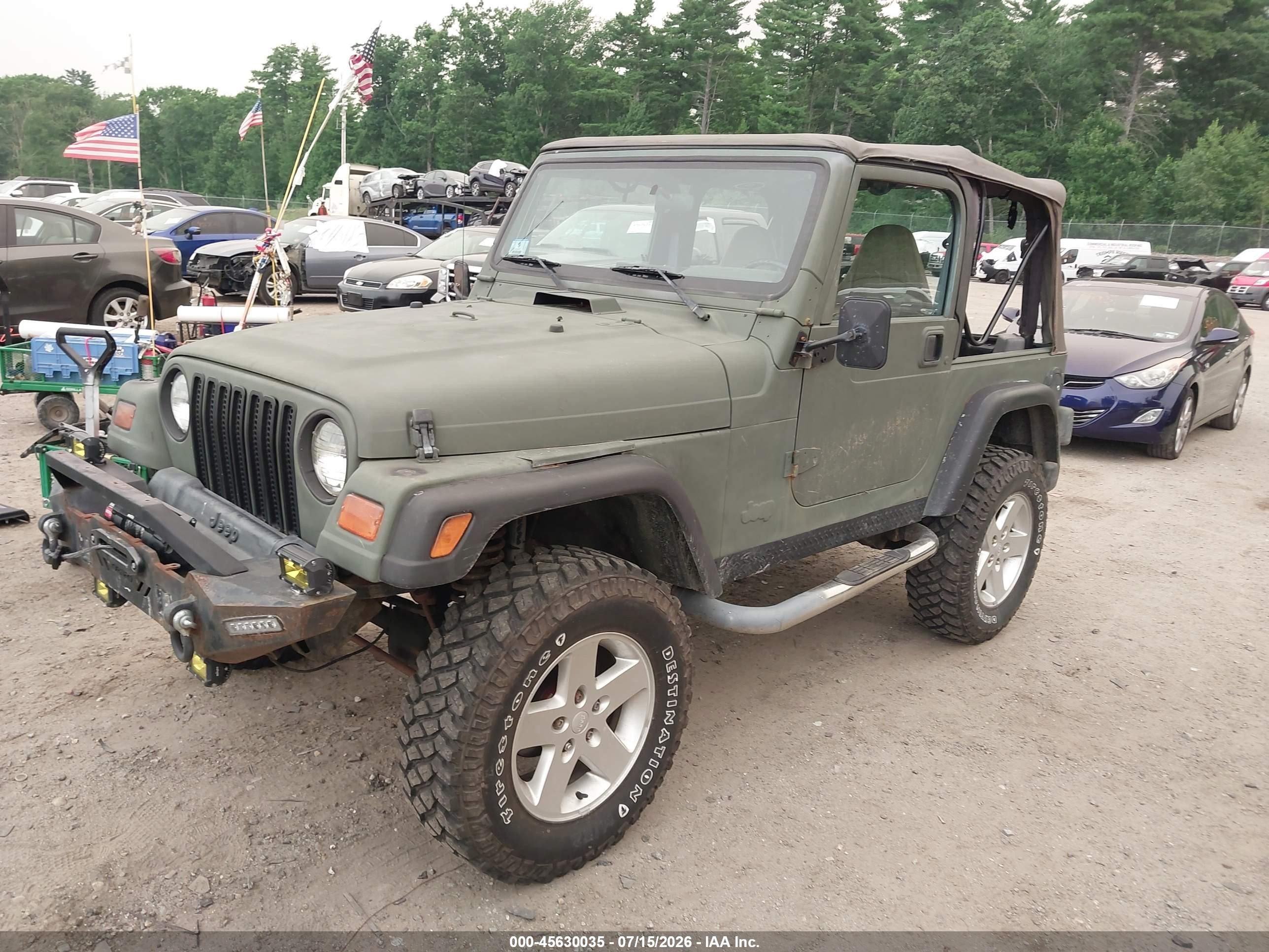 1999 Jeep Wrangler Se Green vin: 1J4FY29P2XP429232