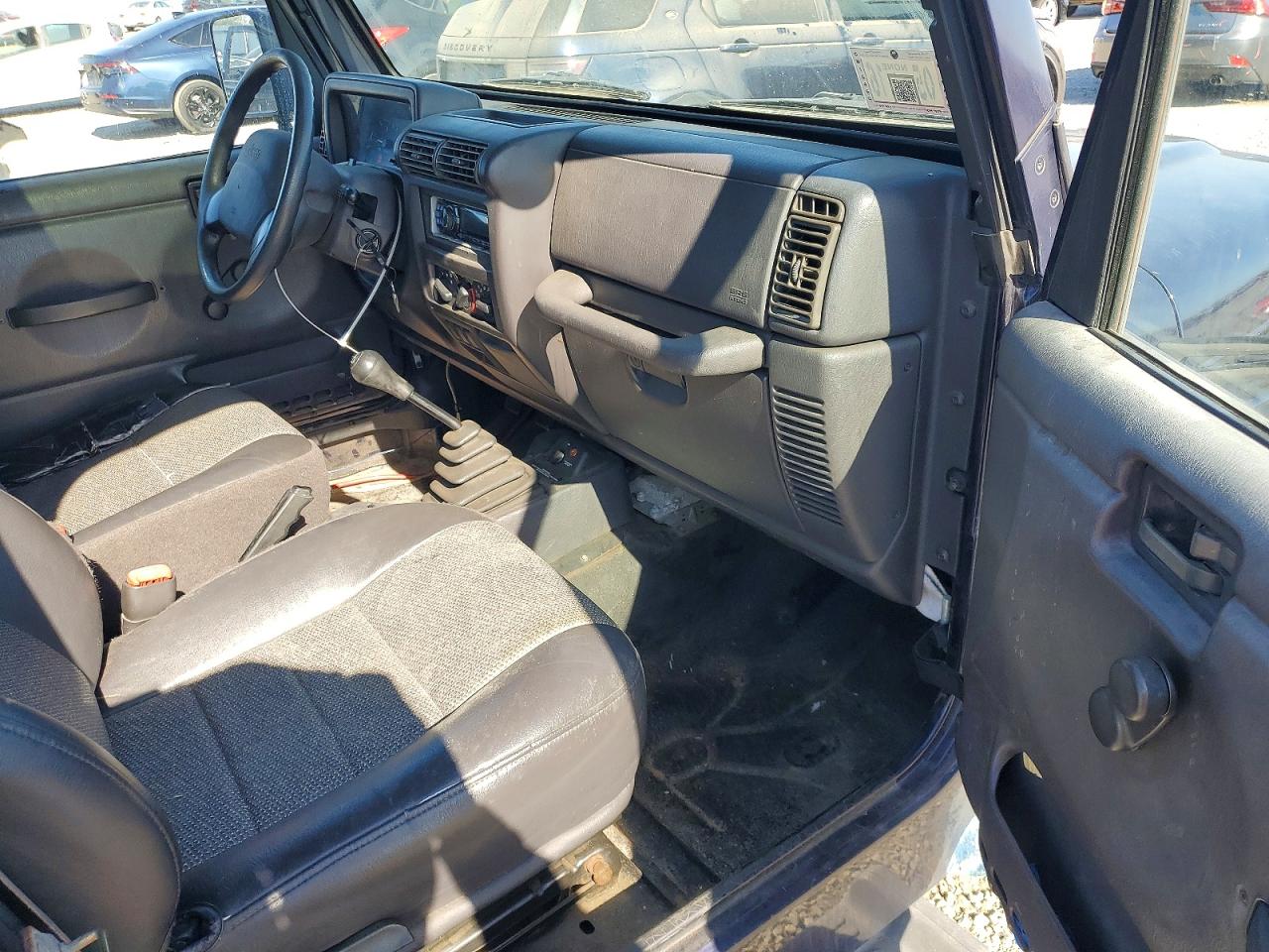 1999 Jeep Wrangler Blue vin: 1J4FY29P2XP472503