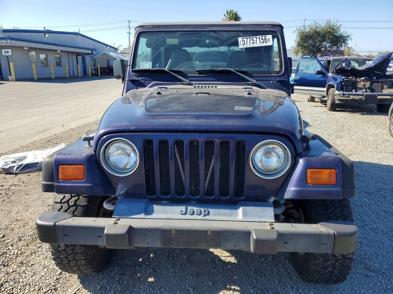 1999 Jeep Wrangler Blue vin: 1J4FY29P2XP472503