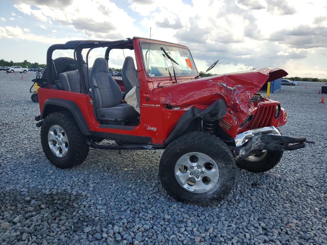 1997 Jeep Wrangler / Tj Se Red vin: 1J4FY29P3VP401758