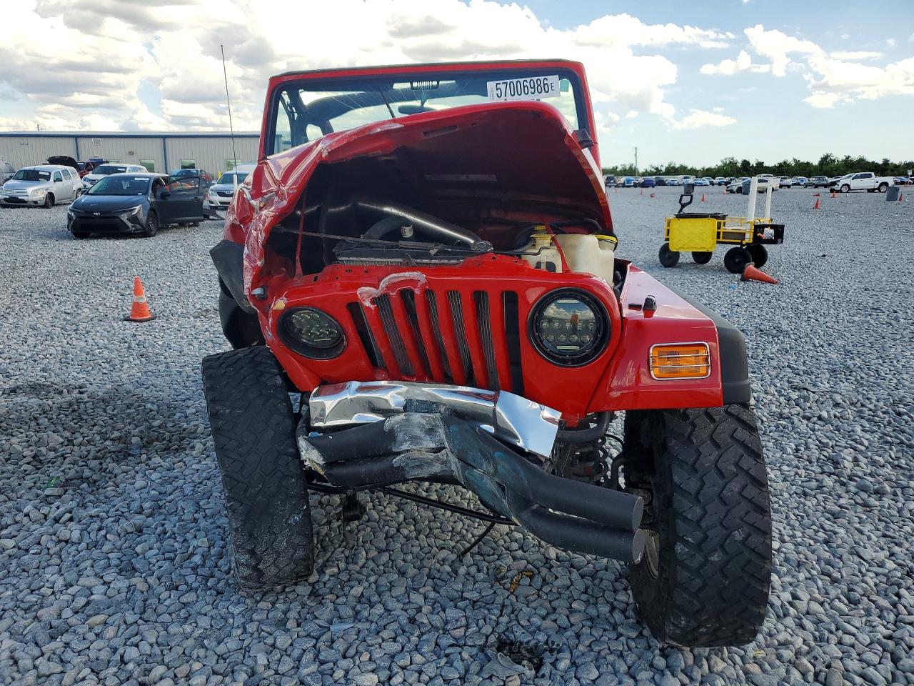 1997 Jeep Wrangler / Tj Se Red vin: 1J4FY29P3VP401758