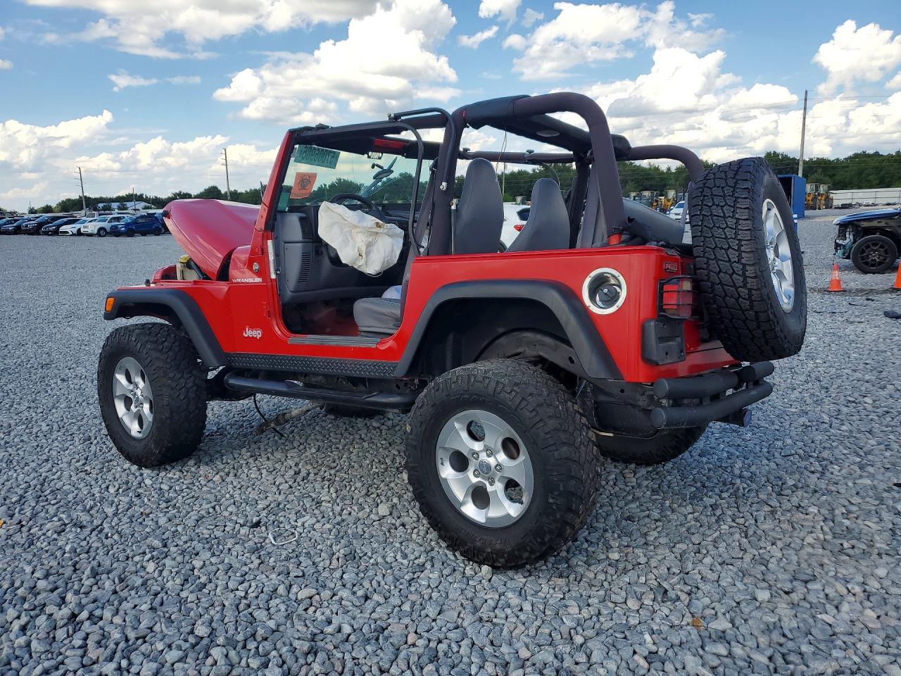 1997 Jeep Wrangler / Tj Se Red vin: 1J4FY29P3VP401758