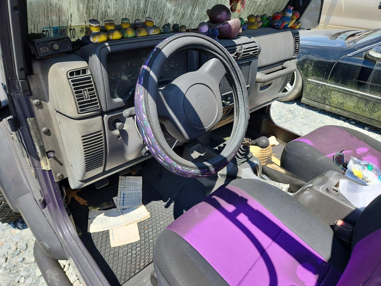 1997 Jeep Wrangler / Tj Se Purple vin: 1J4FY29P3VP413201