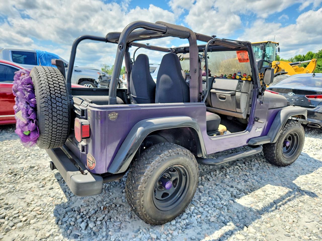 1997 Jeep Wrangler / Tj Se Purple vin: 1J4FY29P3VP413201