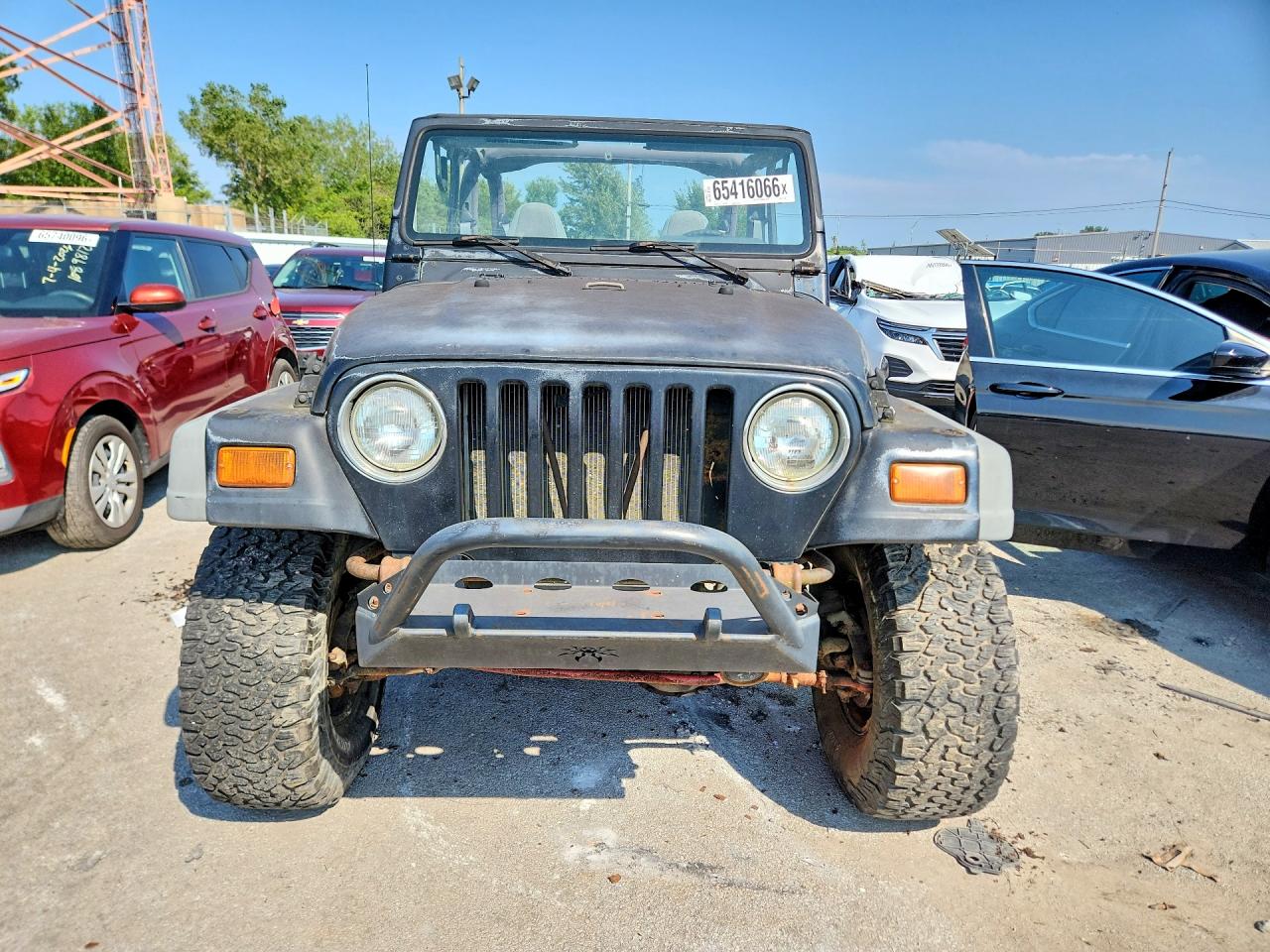 1997 Jeep Wrangler / Tj Se Black vin: 1J4FY29P3VP471356