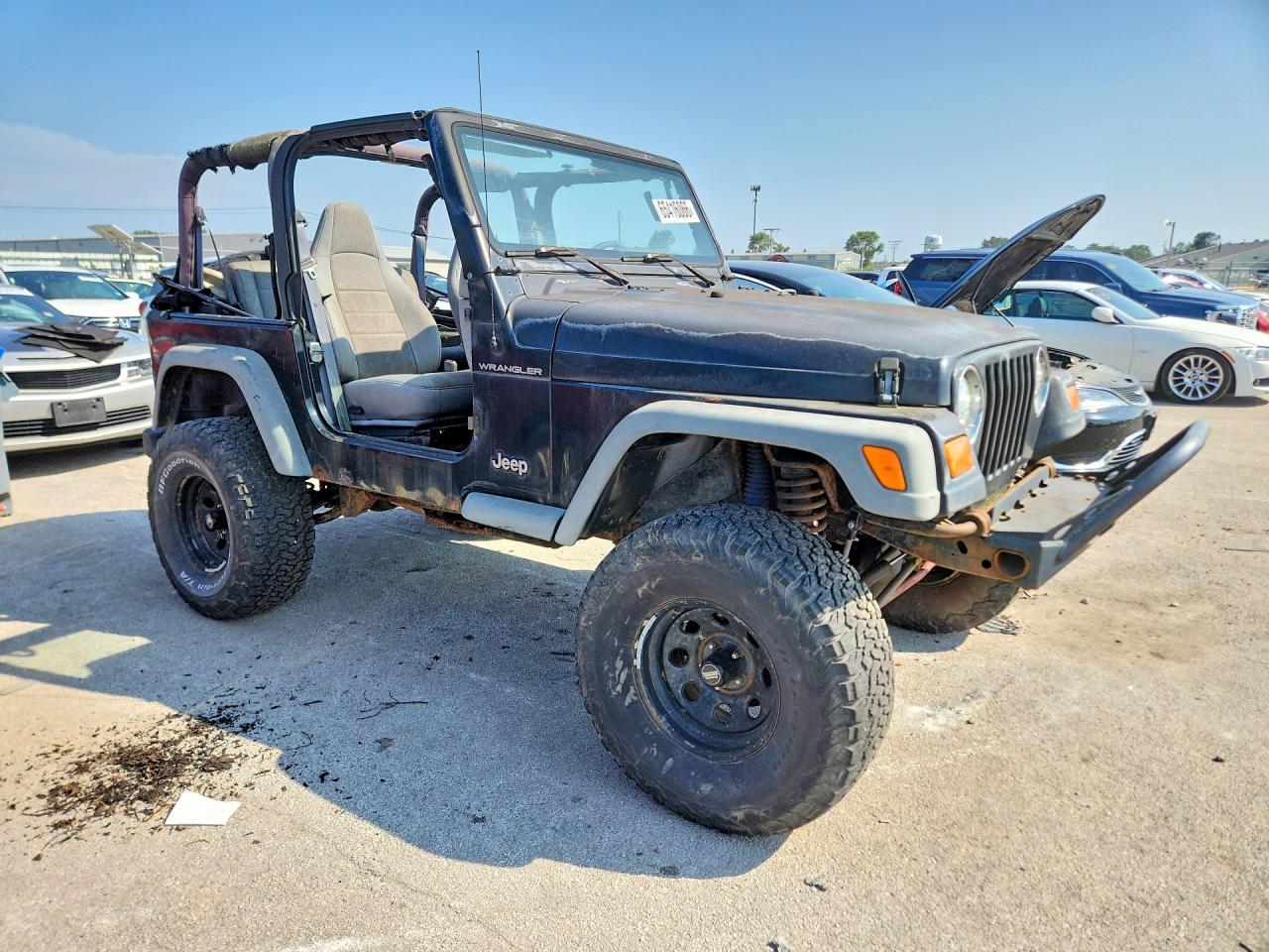 1997 Jeep Wrangler / Tj Se Black vin: 1J4FY29P3VP471356