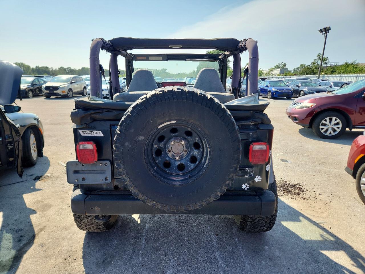 1997 Jeep Wrangler / Tj Se Black vin: 1J4FY29P3VP471356