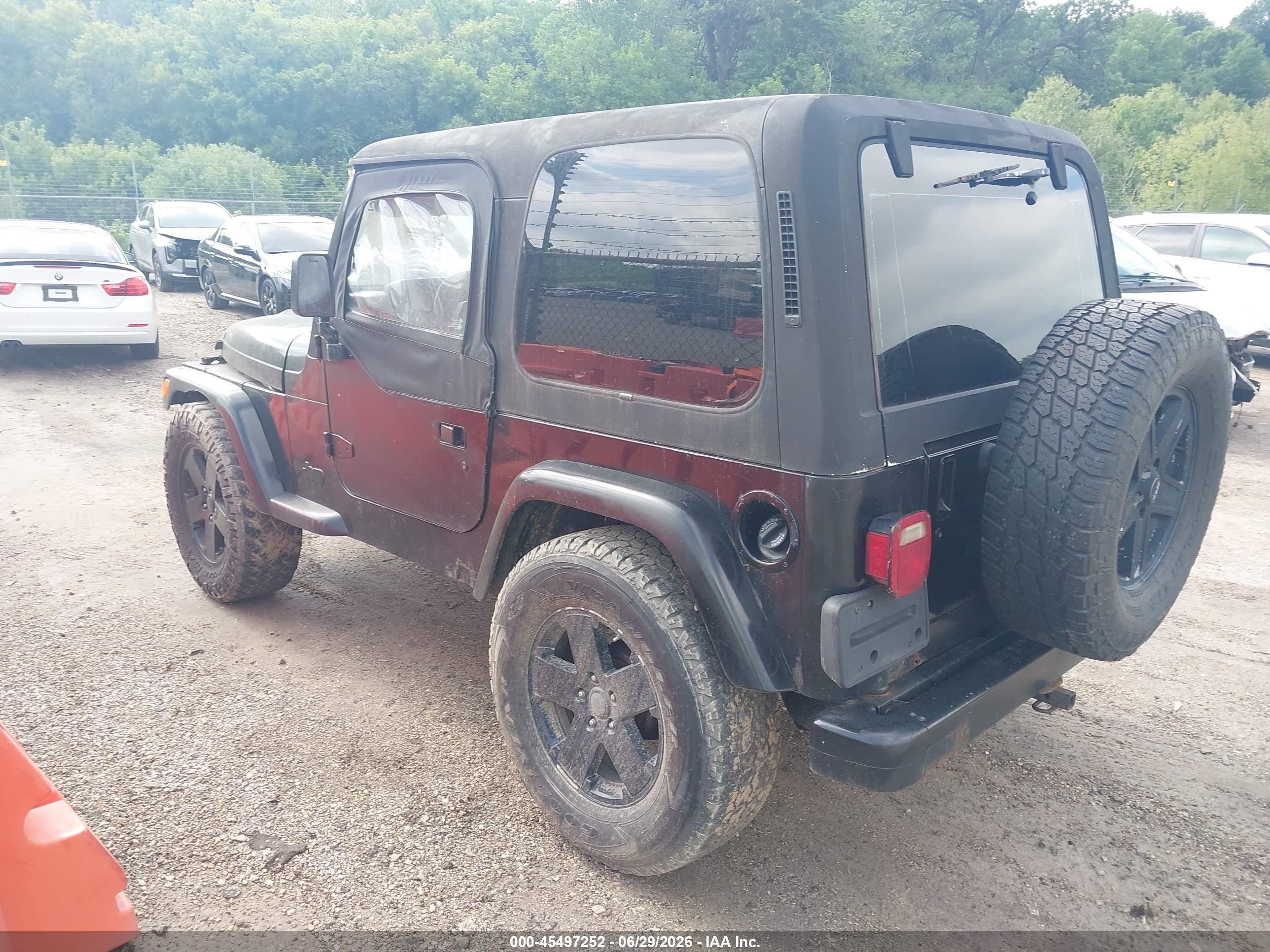 1997 Jeep Wrangler Se Black vin: 1J4FY29P3VP517400