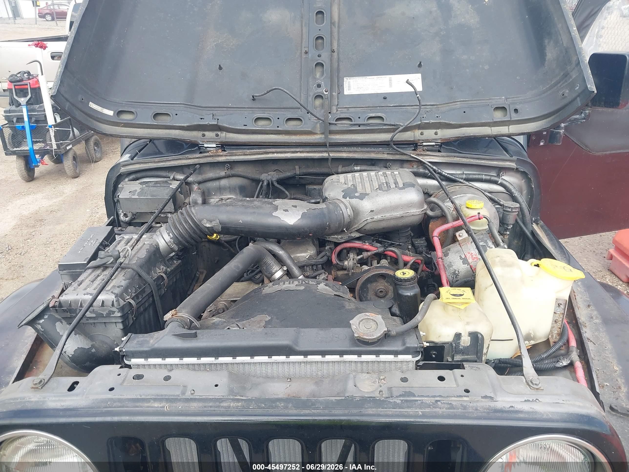 1997 Jeep Wrangler Se Black vin: 1J4FY29P3VP517400