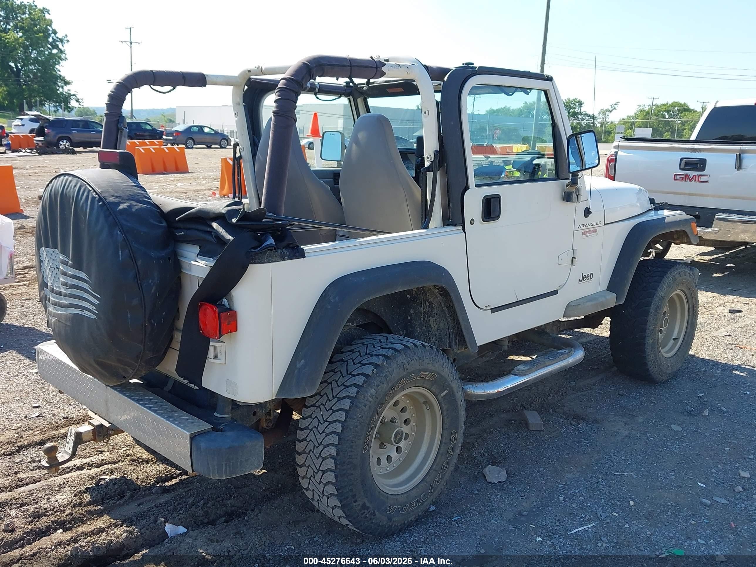 1998 Jeep Wrangler Se White vin: 1J4FY29P3WP766166