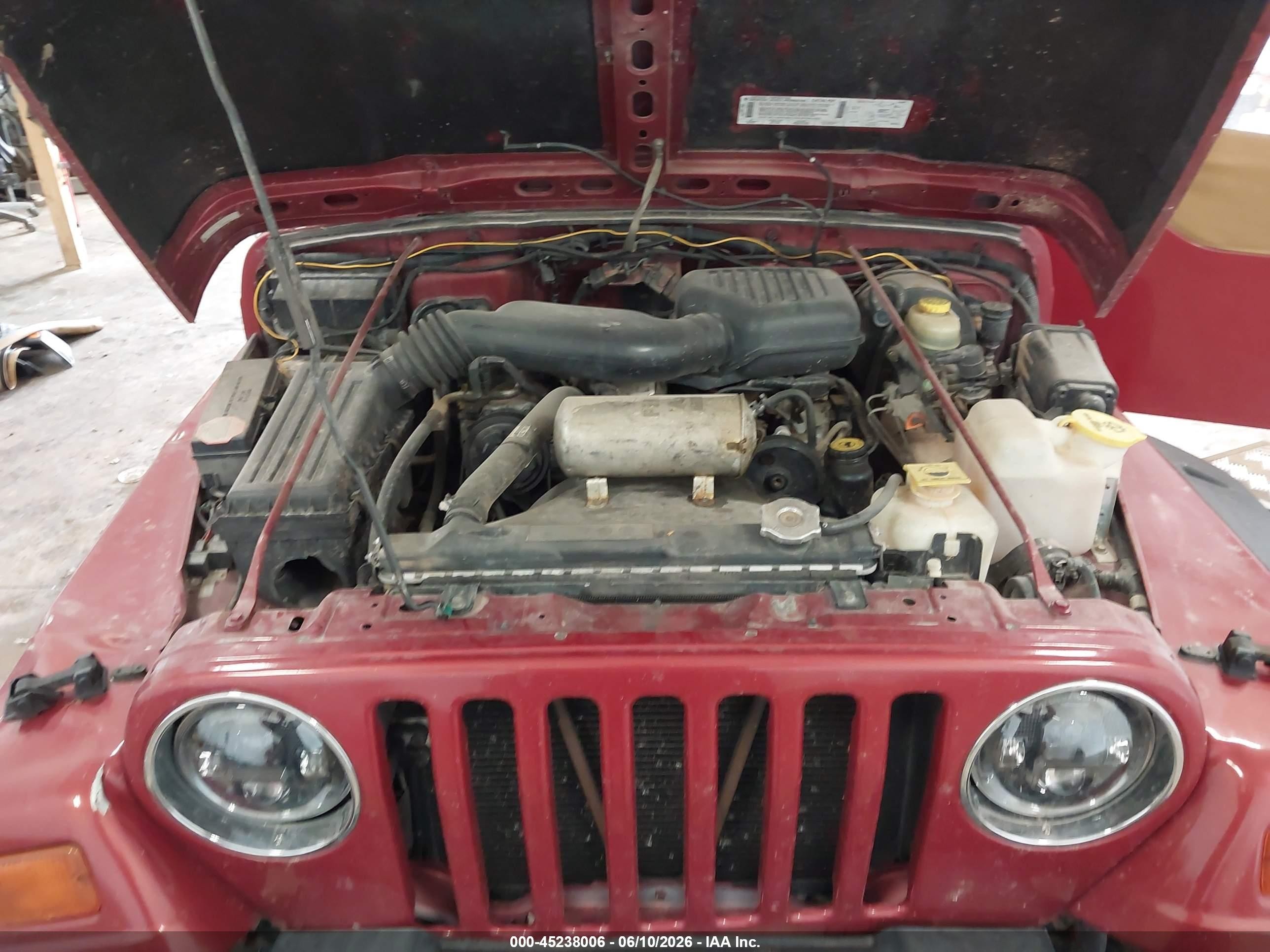 1998 Jeep Wrangler Se Red vin: 1J4FY29P4WP732558