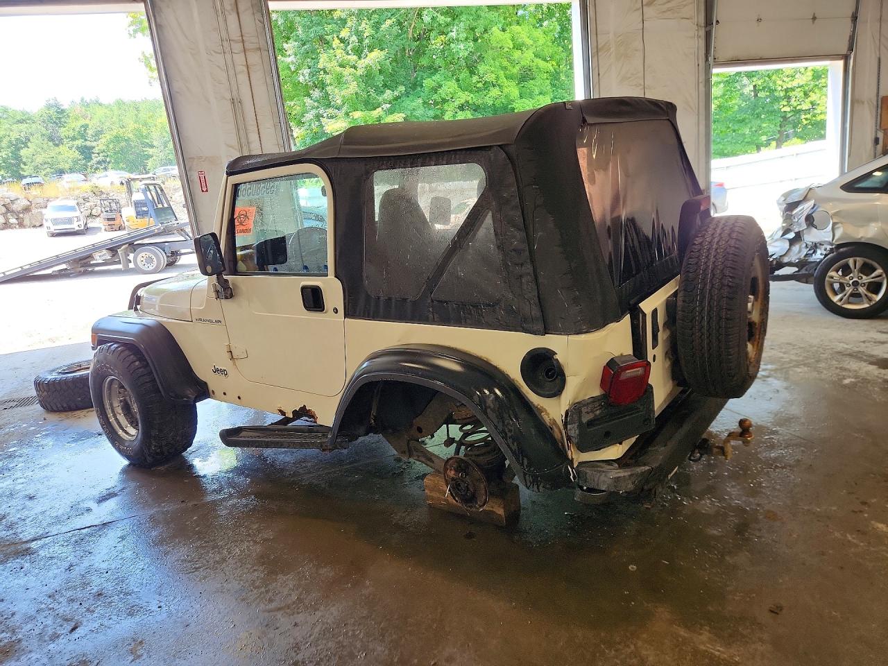 1998 Jeep Wrangler / Tj Se Белый vin: 1J4FY29P4WP756956