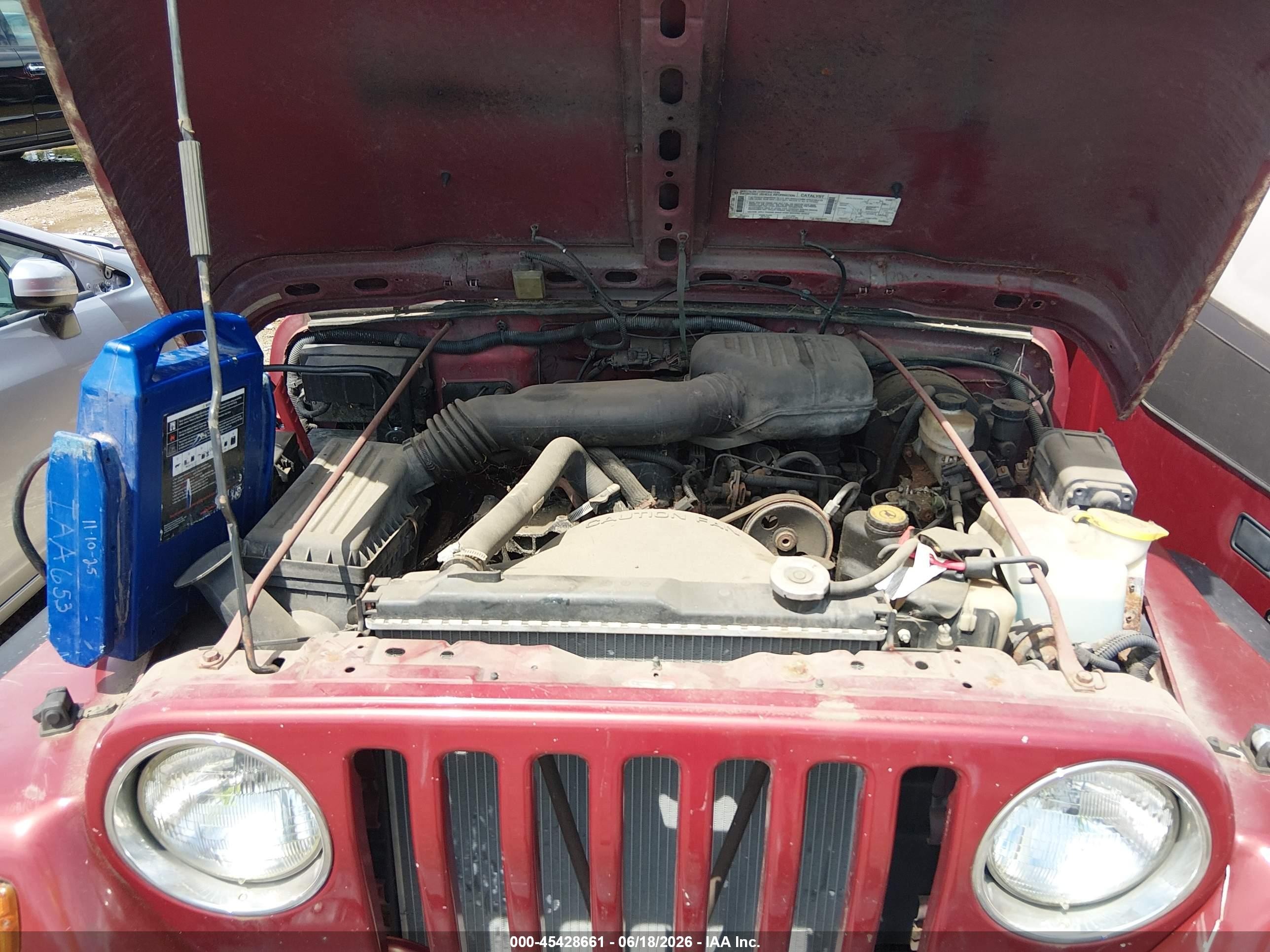 1998 Jeep Wrangler Se Бордовый vin: 1J4FY29P4WP793148