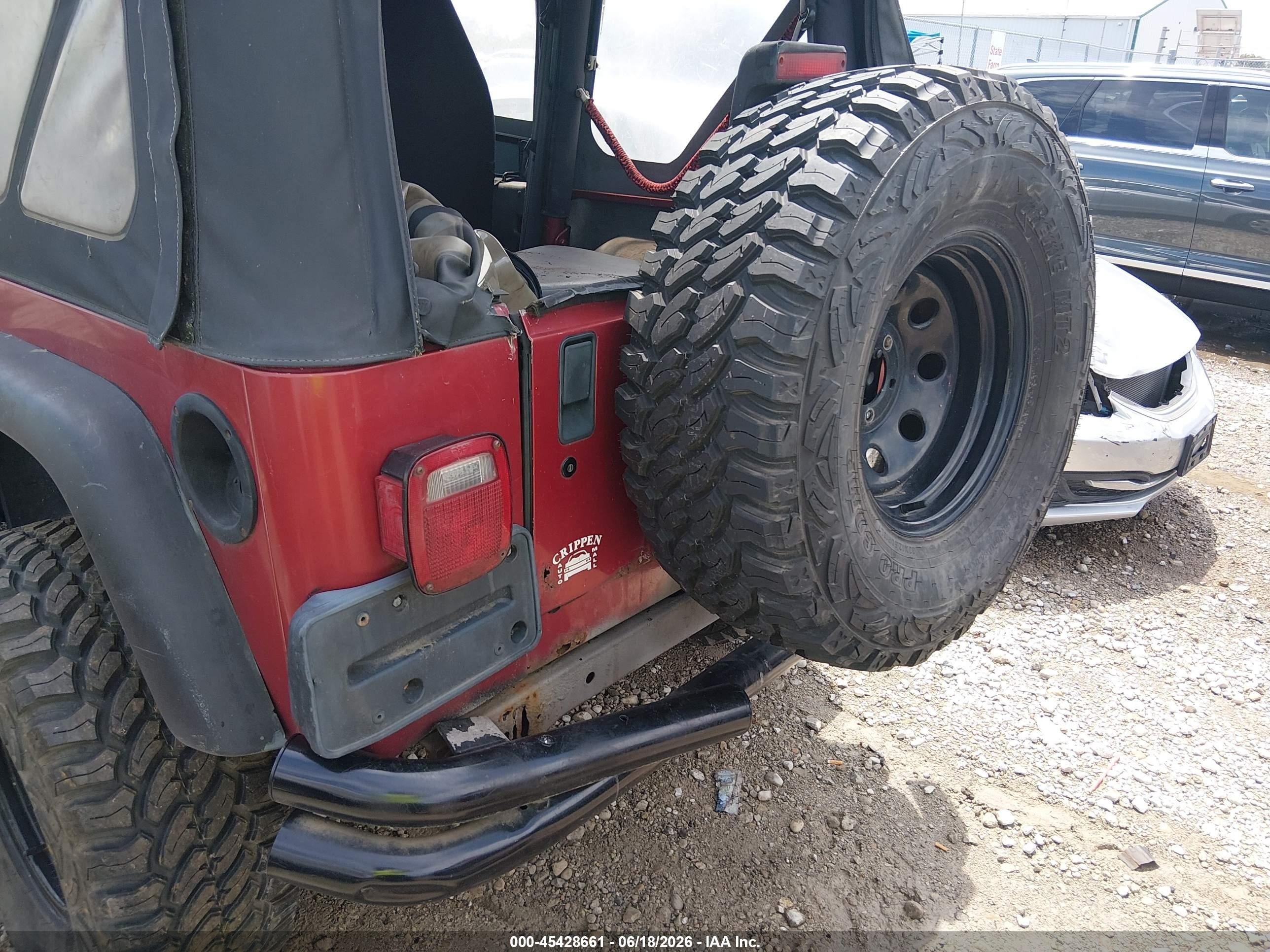 1998 Jeep Wrangler Se Бордовый vin: 1J4FY29P4WP793148