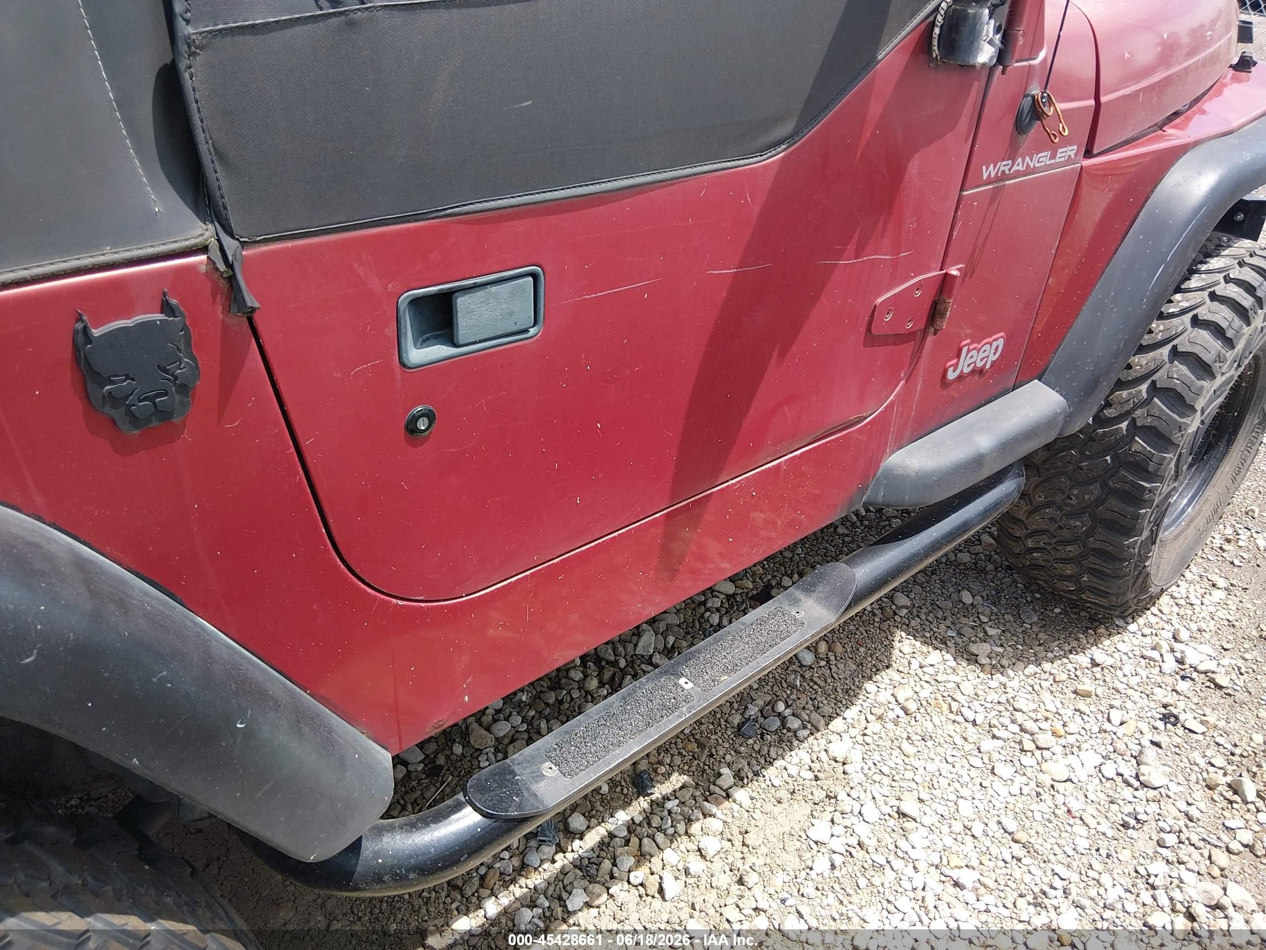 1998 Jeep Wrangler Se Бордовый vin: 1J4FY29P4WP793148