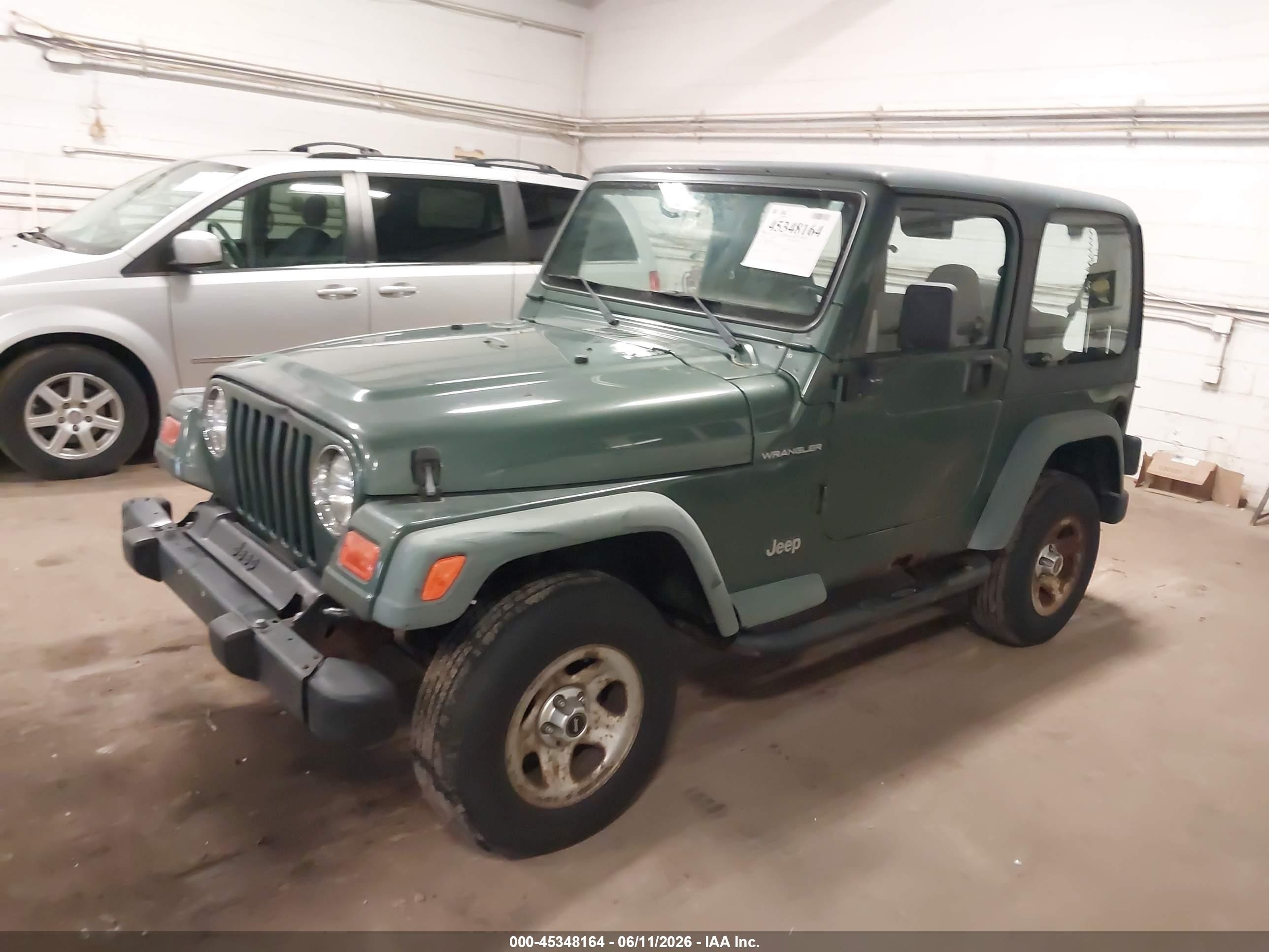 1999 Jeep Wrangler Se Green vin: 1J4FY29P4XP407121
