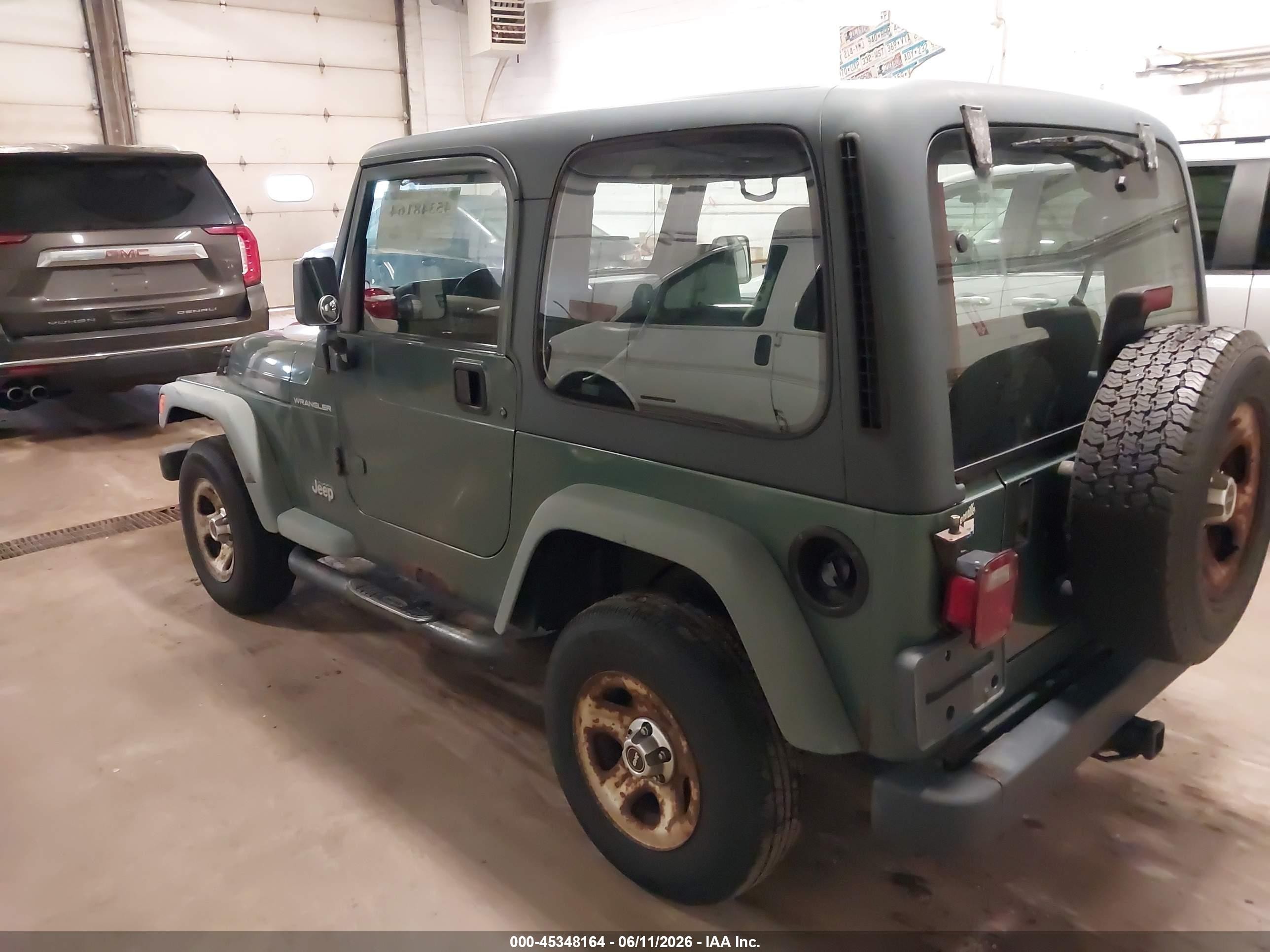 1999 Jeep Wrangler Se Green vin: 1J4FY29P4XP407121