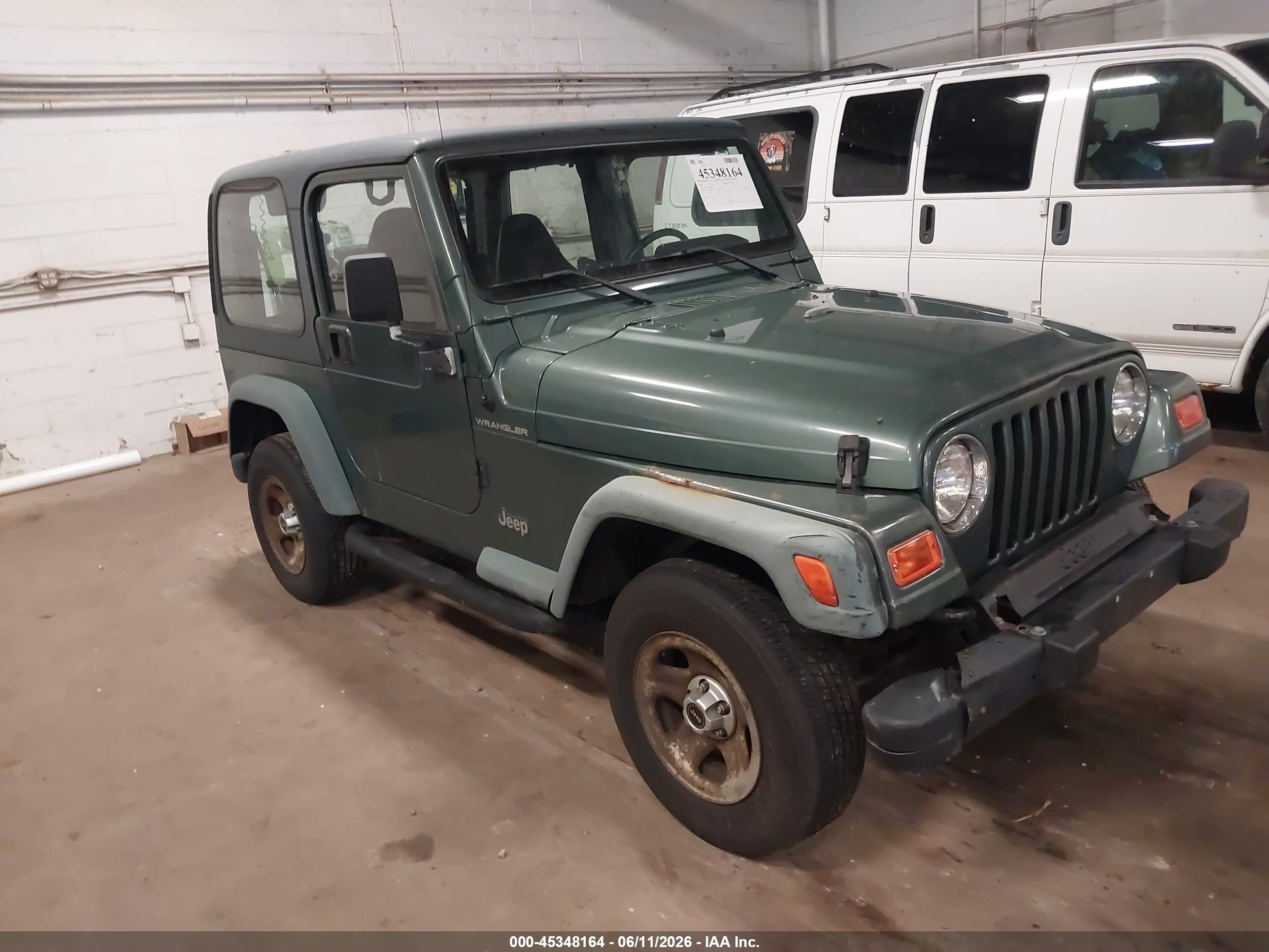 1999 Jeep Wrangler Se Green vin: 1J4FY29P4XP407121