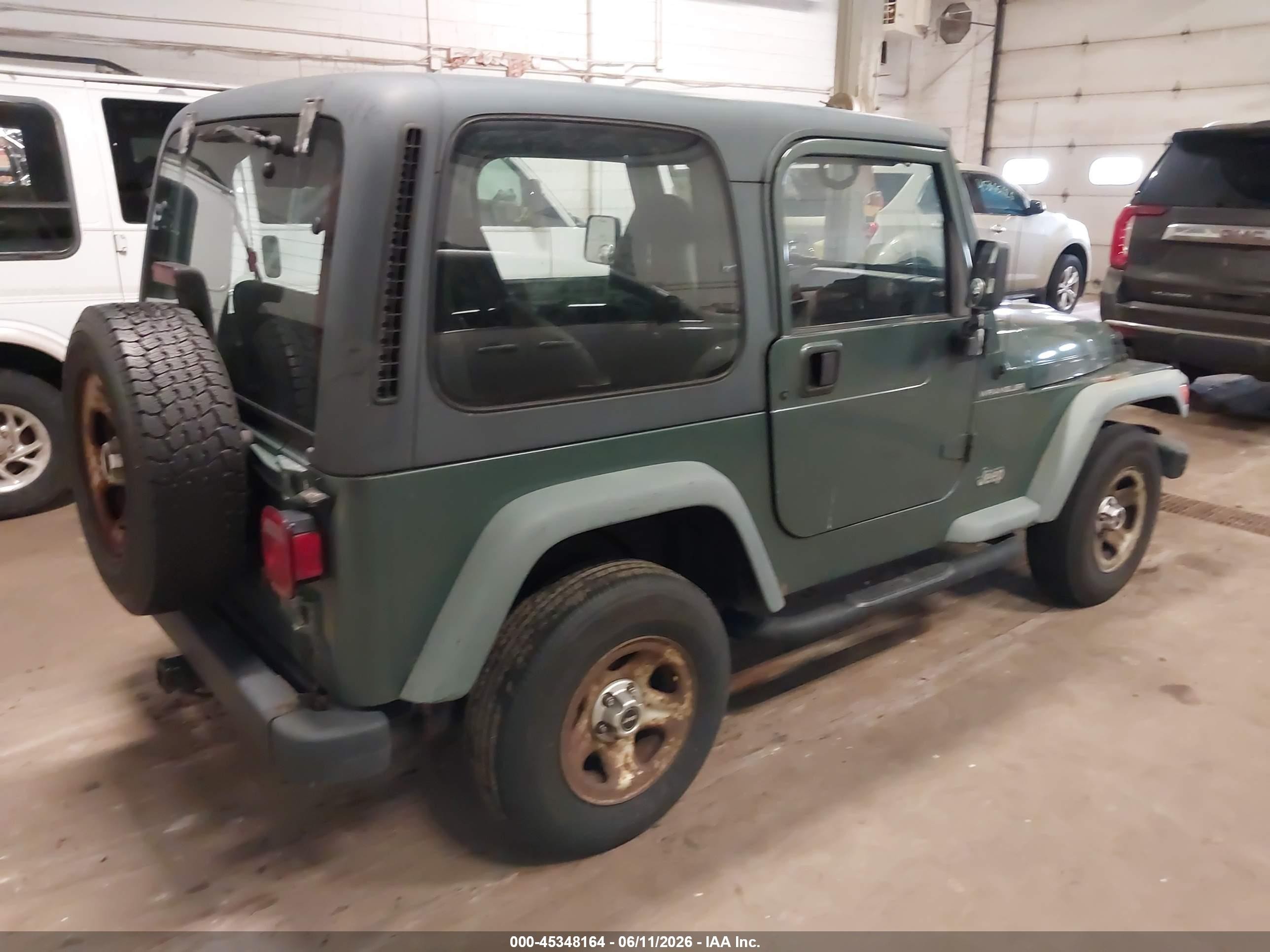 1999 Jeep Wrangler Se Green vin: 1J4FY29P4XP407121