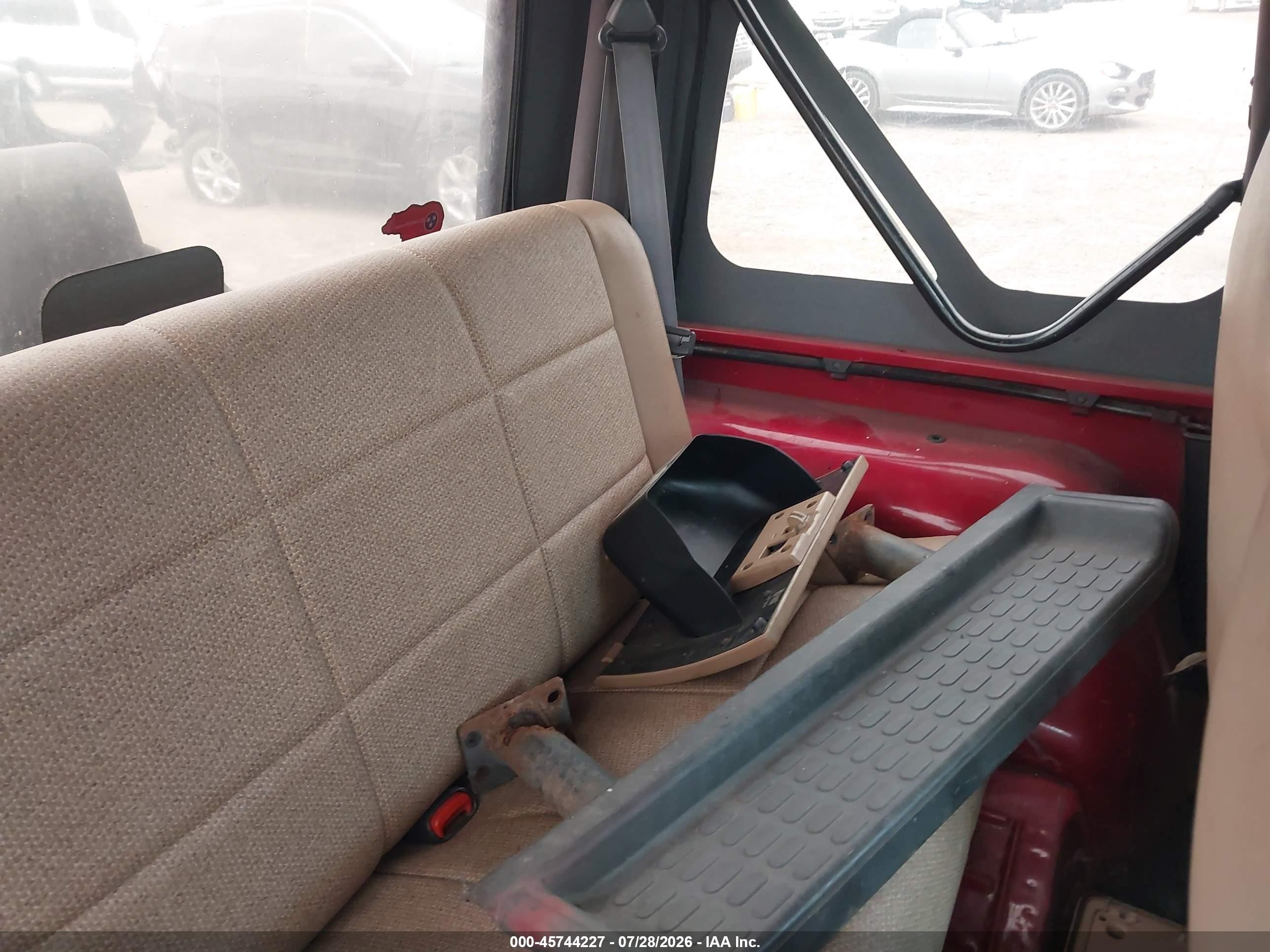 1999 Jeep Wrangler Se Red vin: 1J4FY29P4XP408155