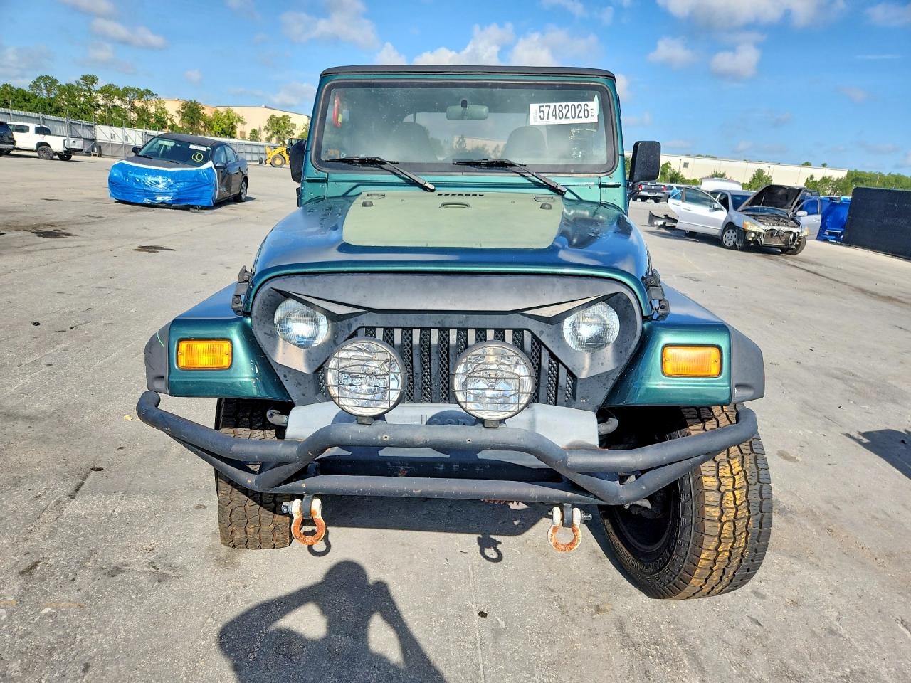 1999 Jeep Wrangler / Tj Se Green vin: 1J4FY29P4XP460448