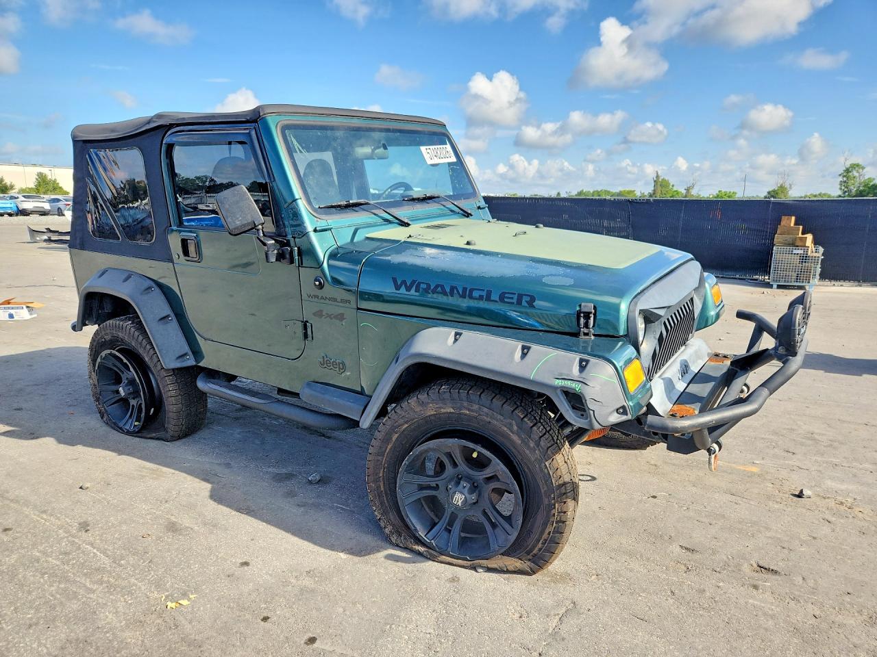 1999 Jeep Wrangler / Tj Se Green vin: 1J4FY29P4XP460448