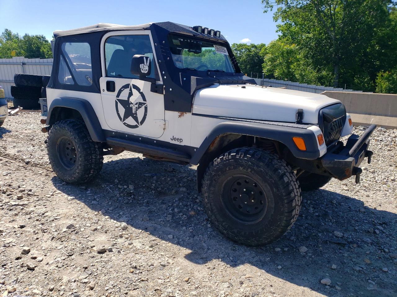 1998 Jeep Wrangler White vin: 1J4FY29P5WP765620