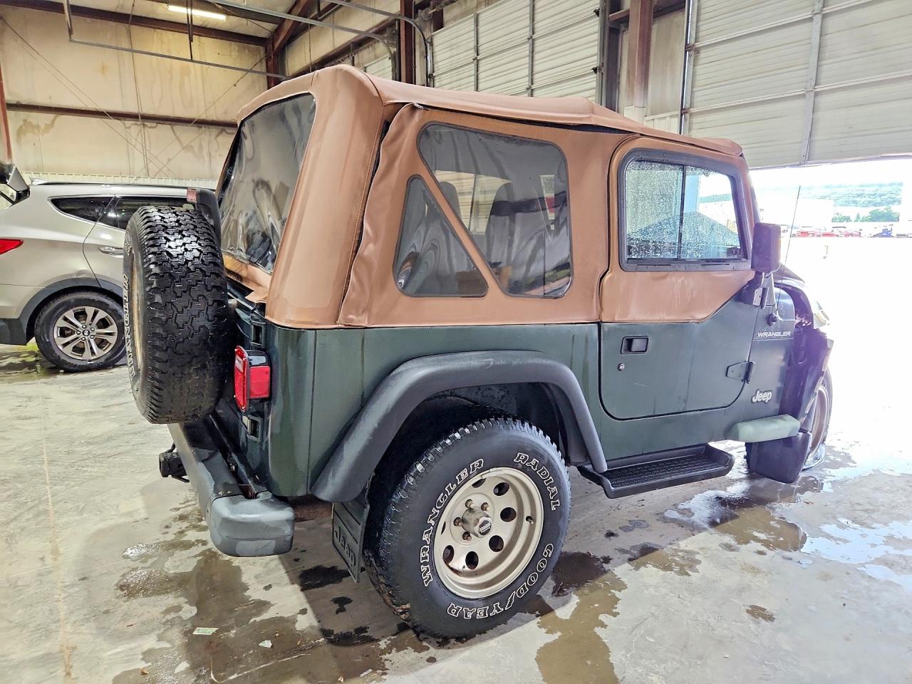 1997 Jeep Wrangler / Tj Se Green vin: 1J4FY29P6VP443180