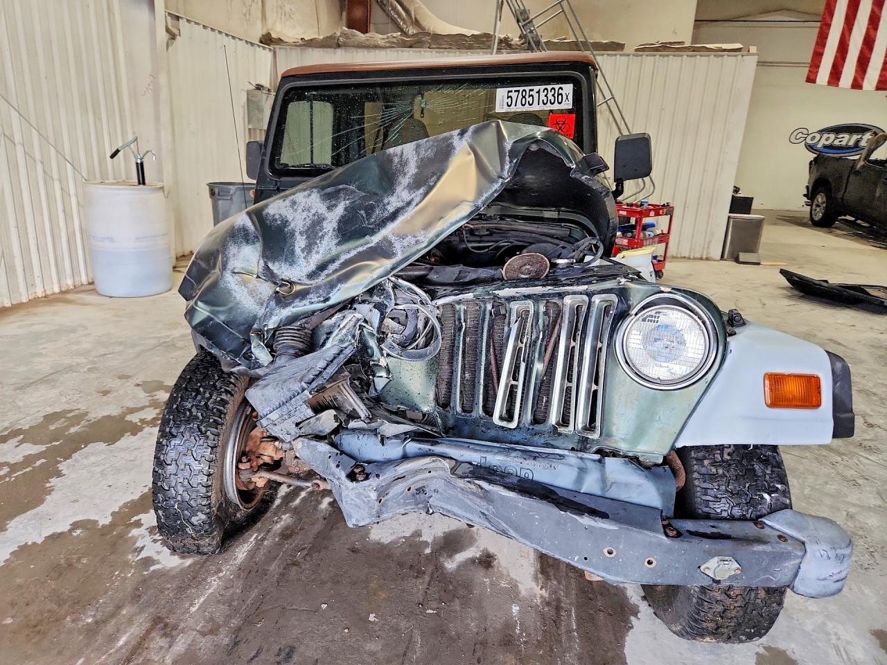 1997 Jeep Wrangler / Tj Se Green vin: 1J4FY29P6VP443180