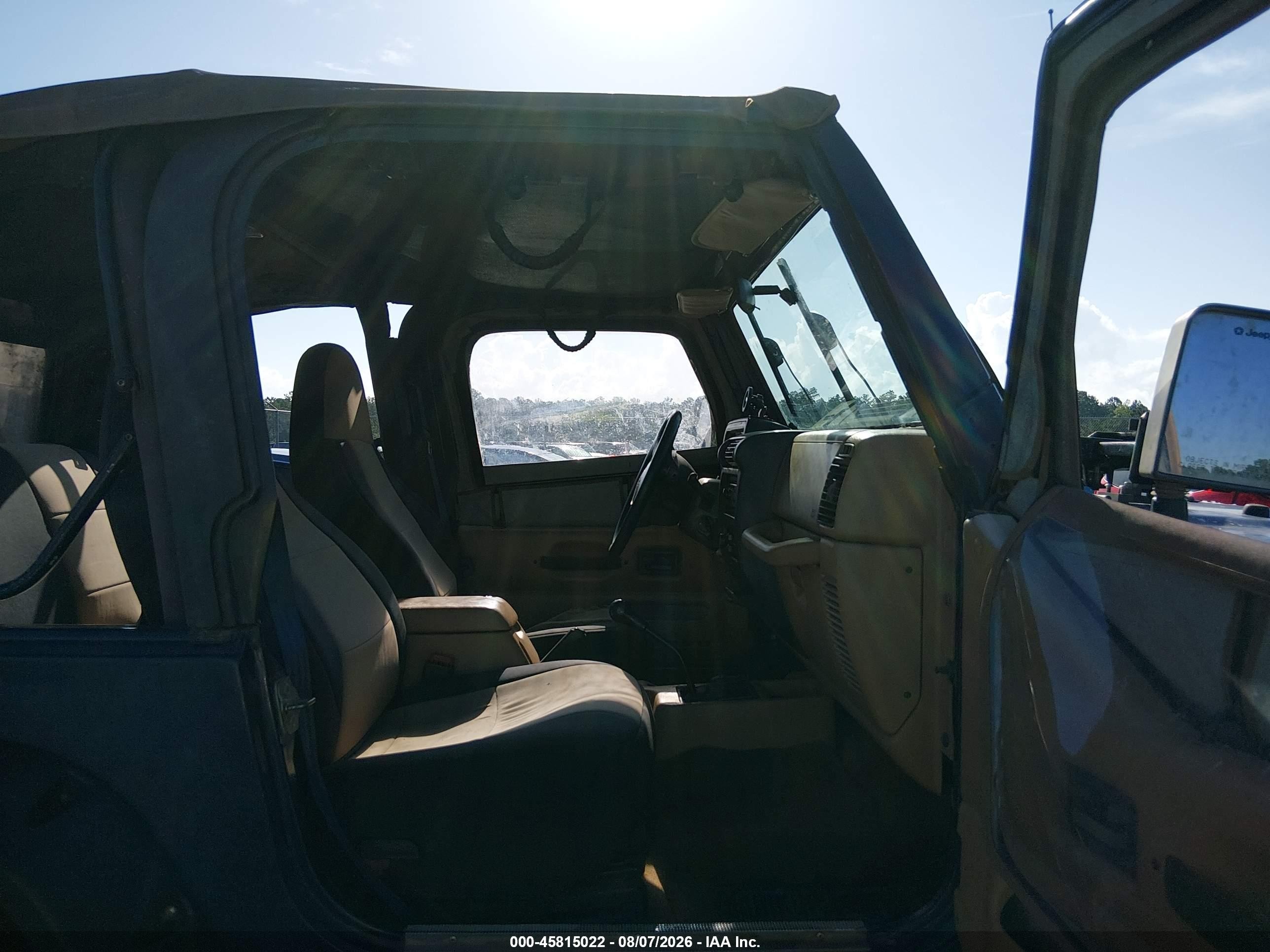 1997 Jeep Wrangler Se Blue vin: 1J4FY29P6VP453191