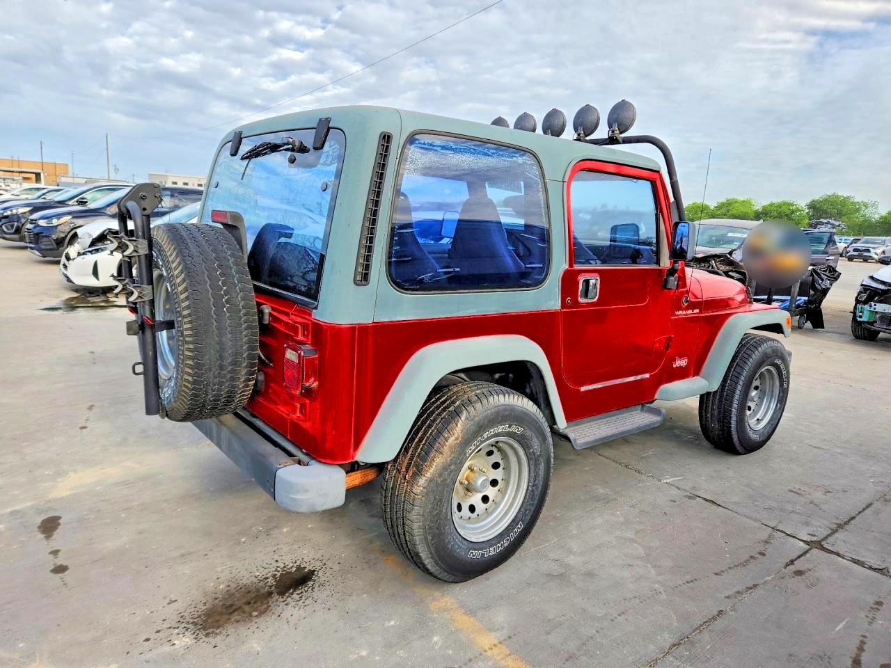 1998 Jeep Wrangler / Tj Se Red vin: 1J4FY29P6WP783107