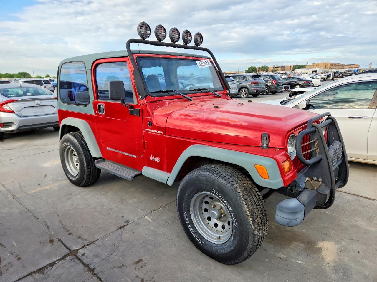 1998 Jeep Wrangler / Tj Se Red vin: 1J4FY29P6WP783107